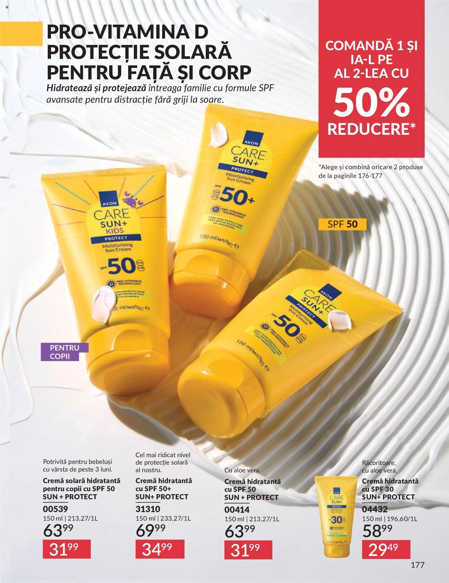 Catalog Avon 1 - 30 Mai 2026 | Pagina 179 | Produse: Arapsaçı, Cremă, Protecție solară, Pește