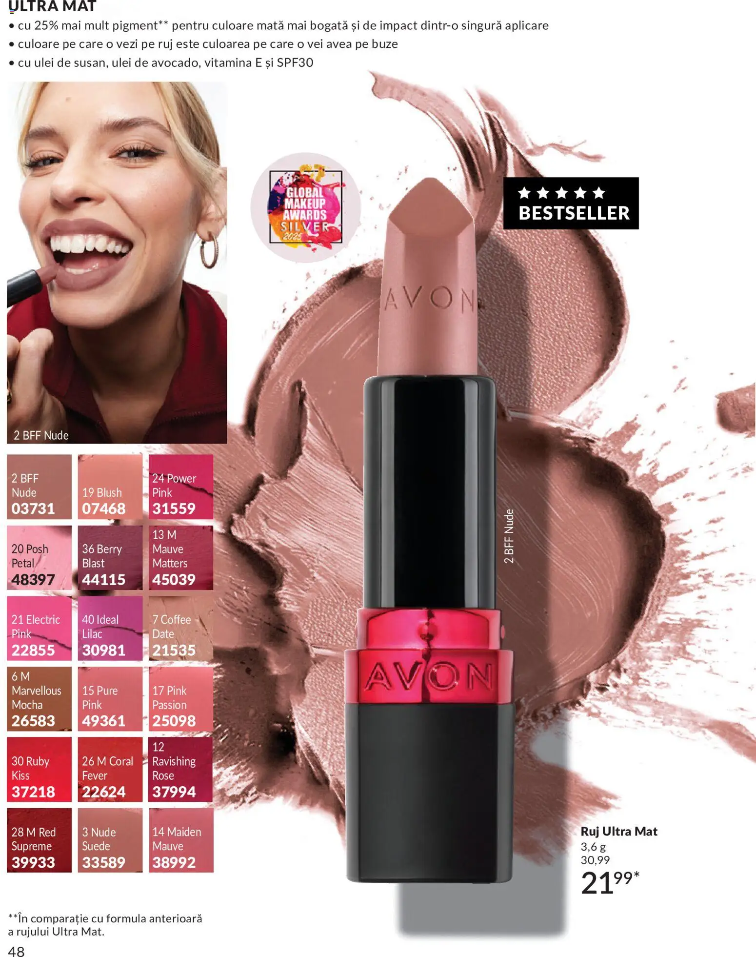 Catalog Avon 1 - 30 Mai 2026 | Pagina 50 | Produse: Blush, Ruj, Peluş Köpek Yatağı, Ulei