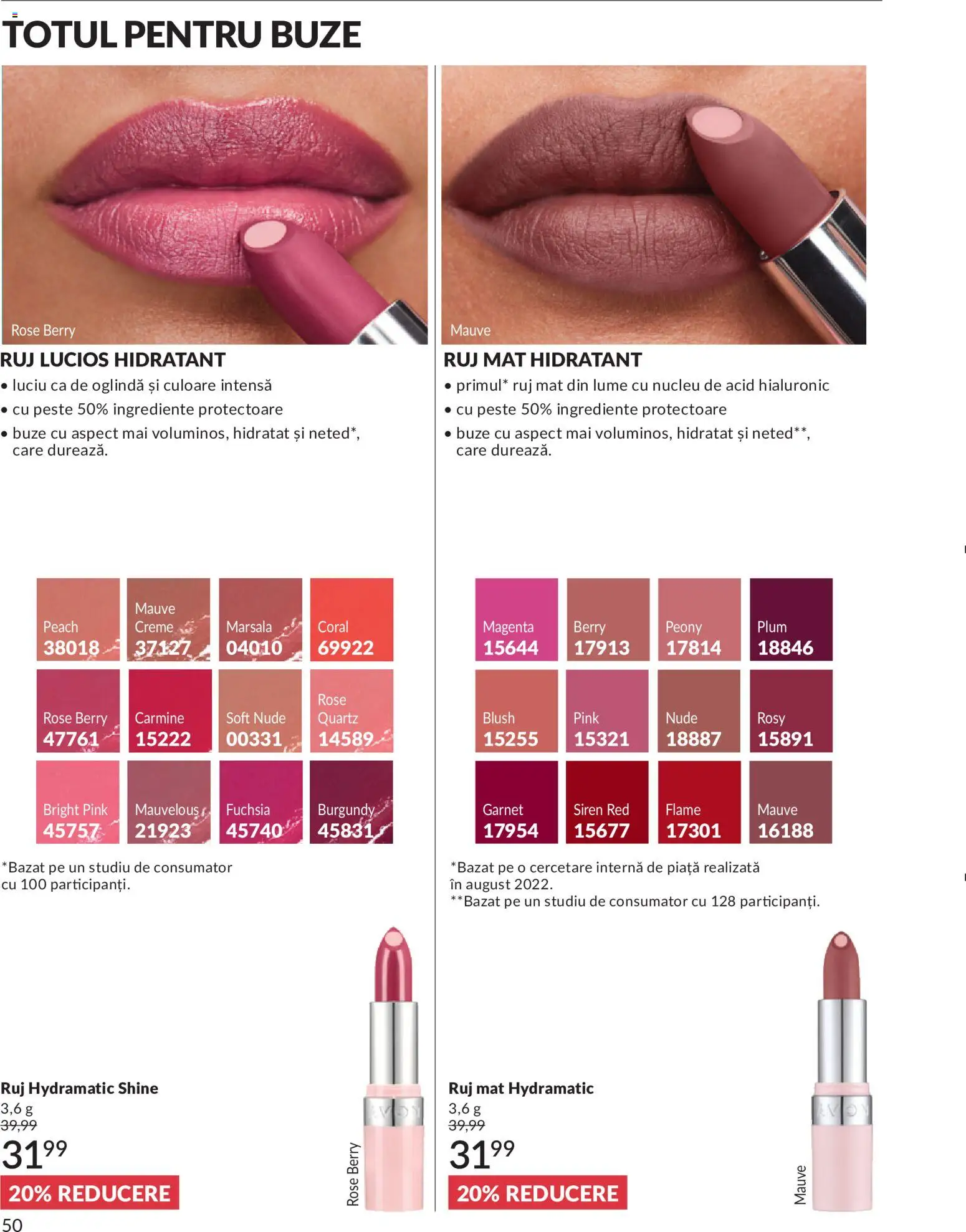 Catalog Avon 1 - 30 Mai 2026 | Pagina 52 | Produse: Oglindă, Blush, Ruj, Pește