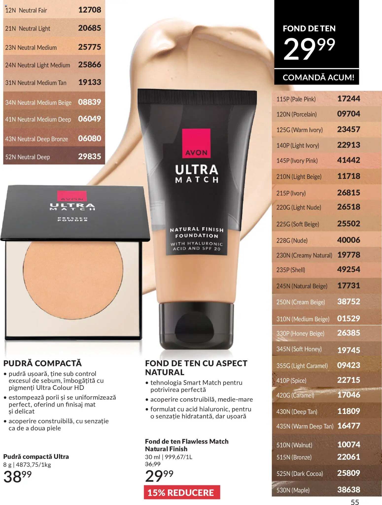 Catalog Avon 1 - 30 Mai 2026 | Pagina 57 | Produse: Fond de ten, Pudră