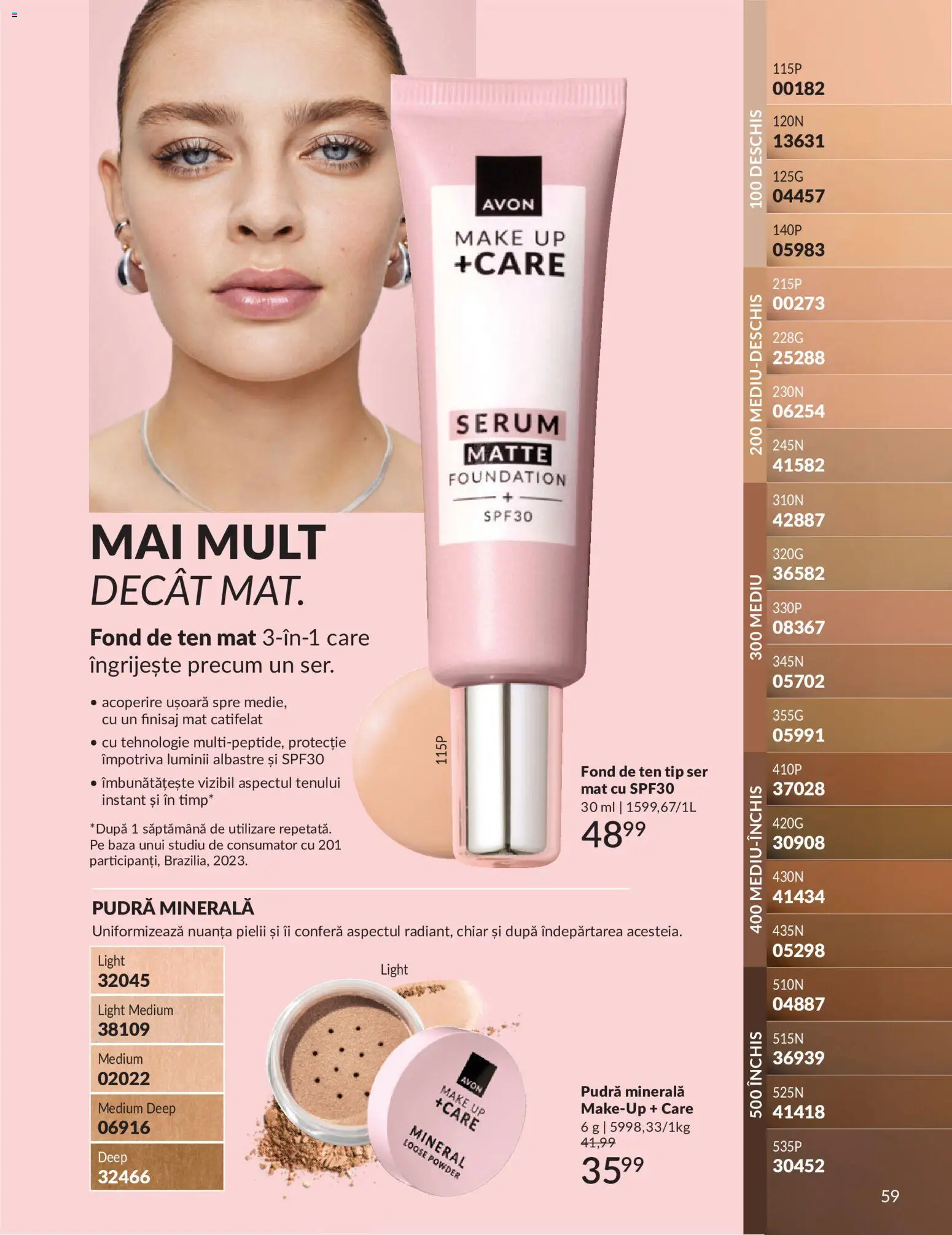 Catalog Avon 1 - 30 Mai 2026 | Pagina 61 | Produse: Fond de ten, Serum, Pudră