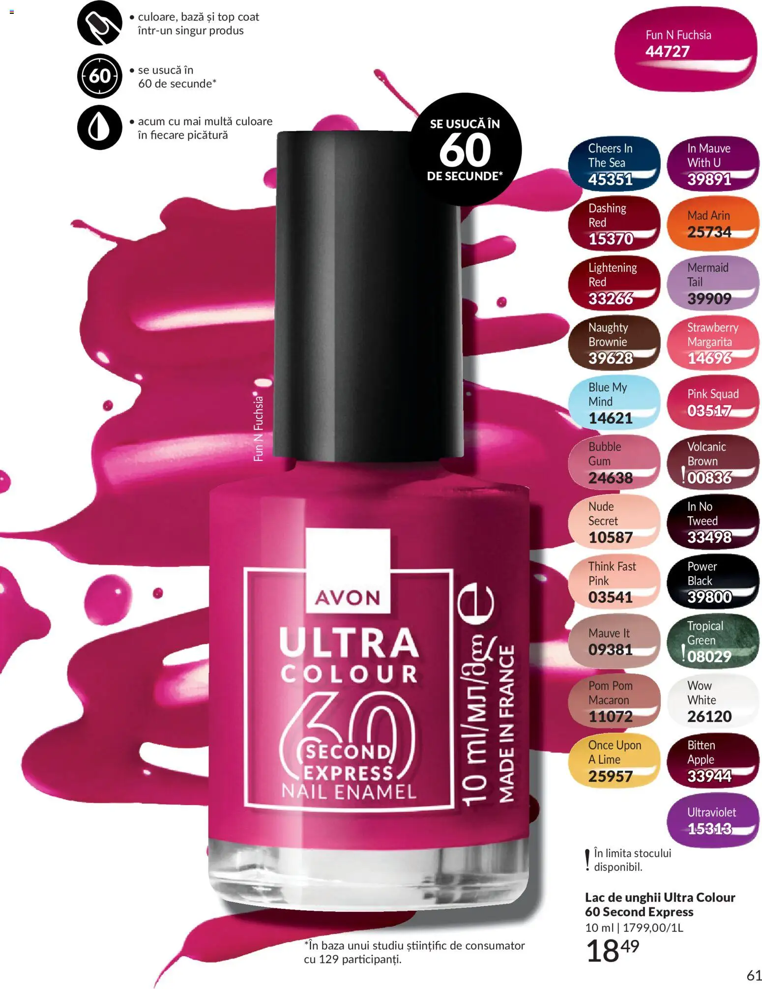 Catalog Avon 1 - 30 Mai 2026 | Pagina 63 | Produse: Lime, Top coat, Top, Apple
