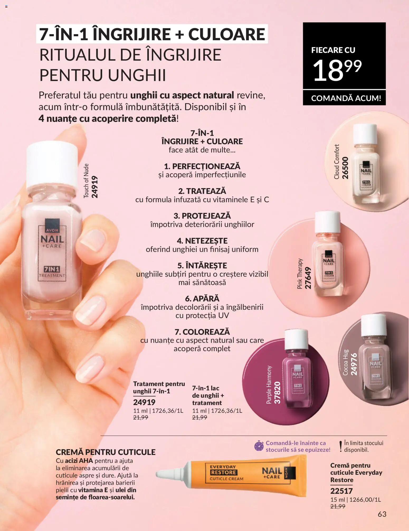 Catalog Avon 1 - 30 Mai 2026 | Pagina 65 | Produse: Semințe, Lac de unghii, Cremă, Ulei