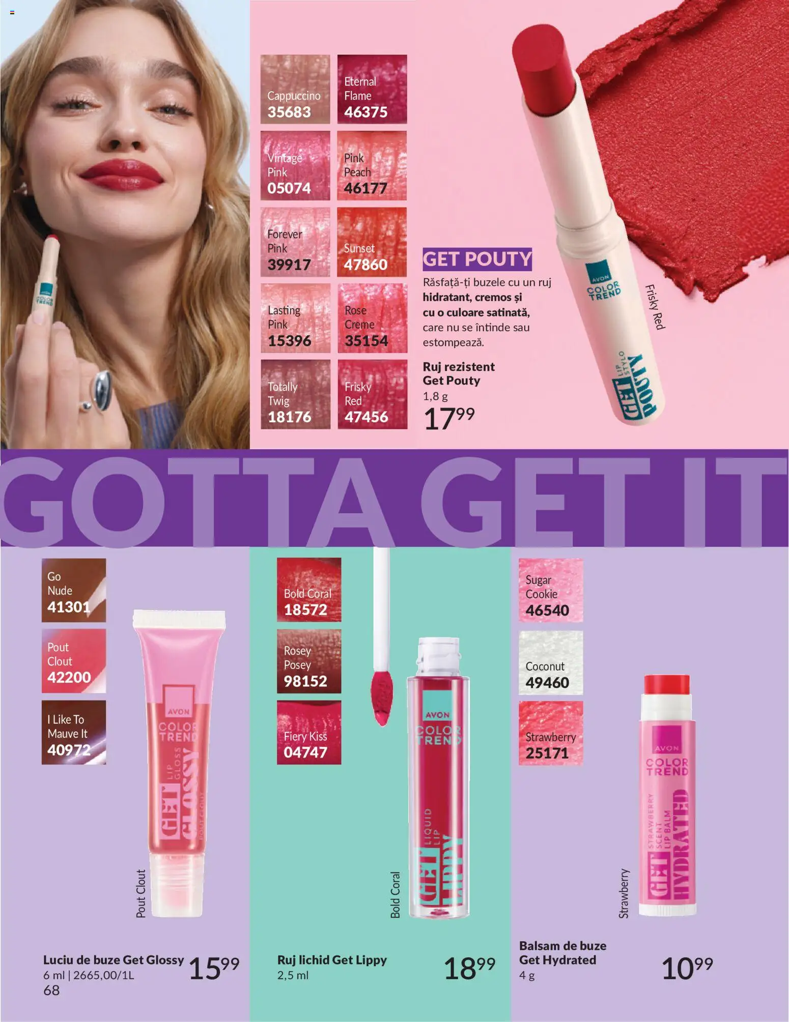 Catalog Avon 1 - 30 Mai 2026 | Pagina 70 | Produse: Ruj, Luciu de buze, Balsam