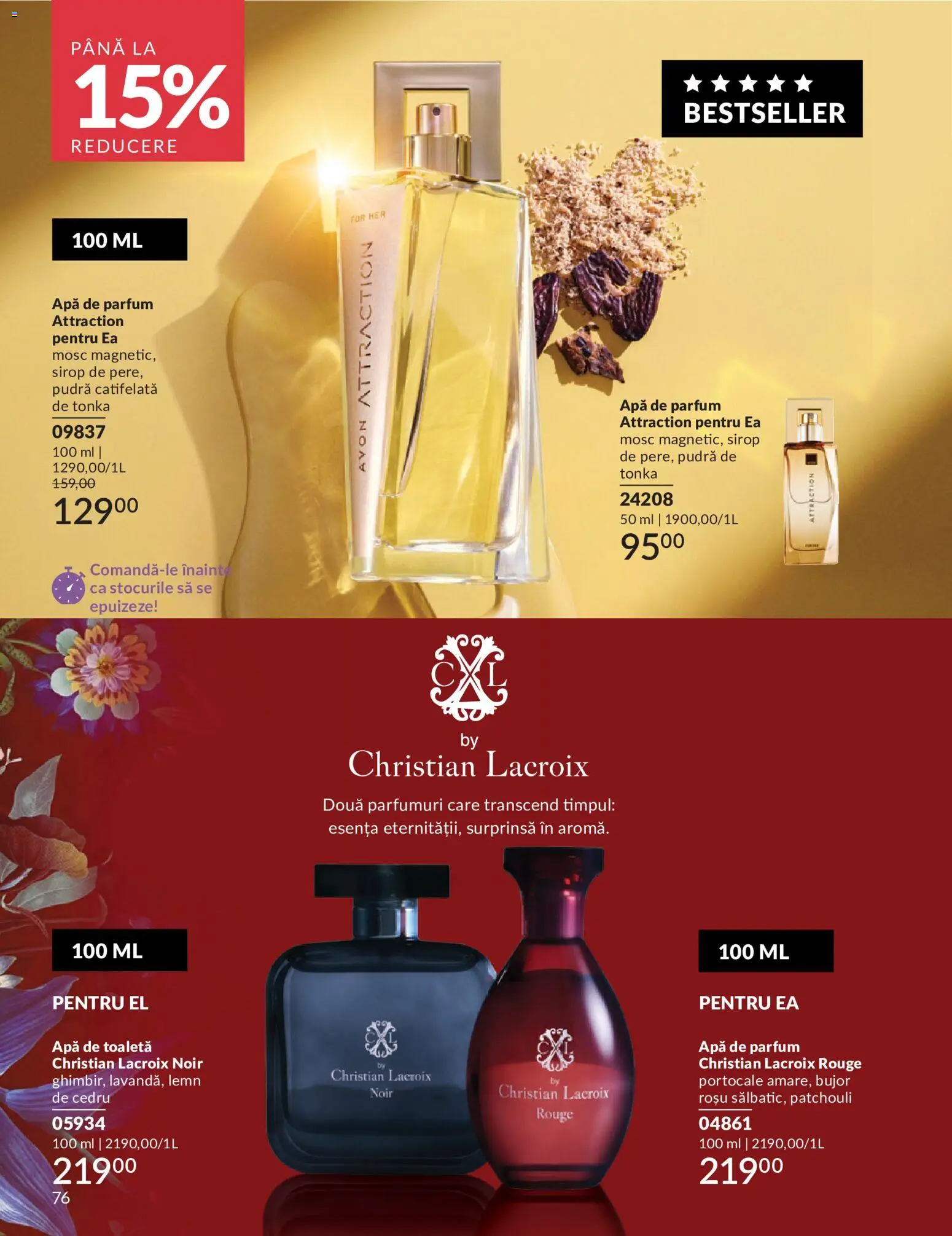 Catalog Avon 1 - 30 Mai 2026 | Pagina 78 | Produse: Apă de parfum, Apă de toaletă, Pudră, Portocale