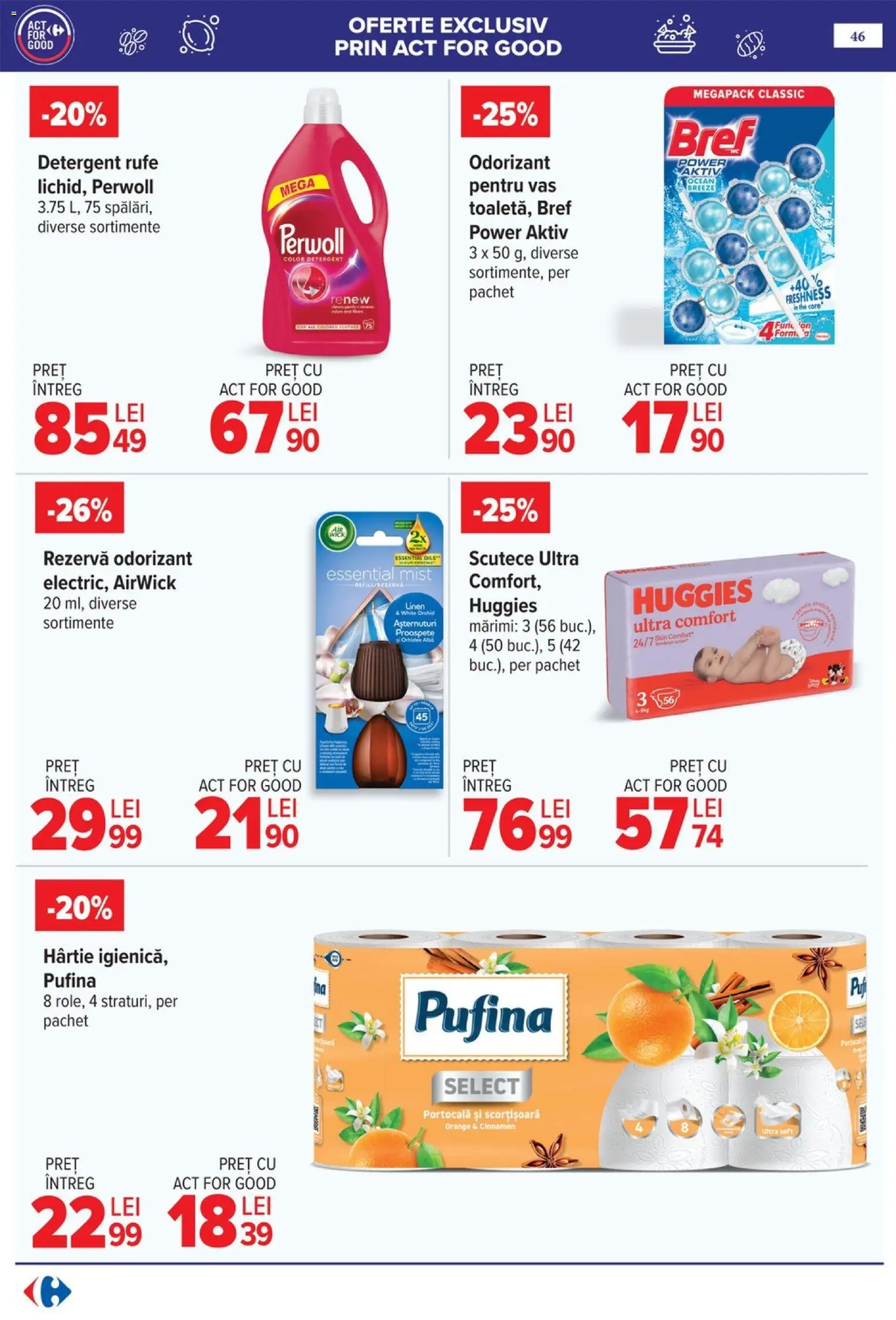 Catalog Carrefour 29 Aprilie - 4 Mai 2026 | Pagina 50 | Produse: Prosop monorolă, Aloe vera, Saci menajeri