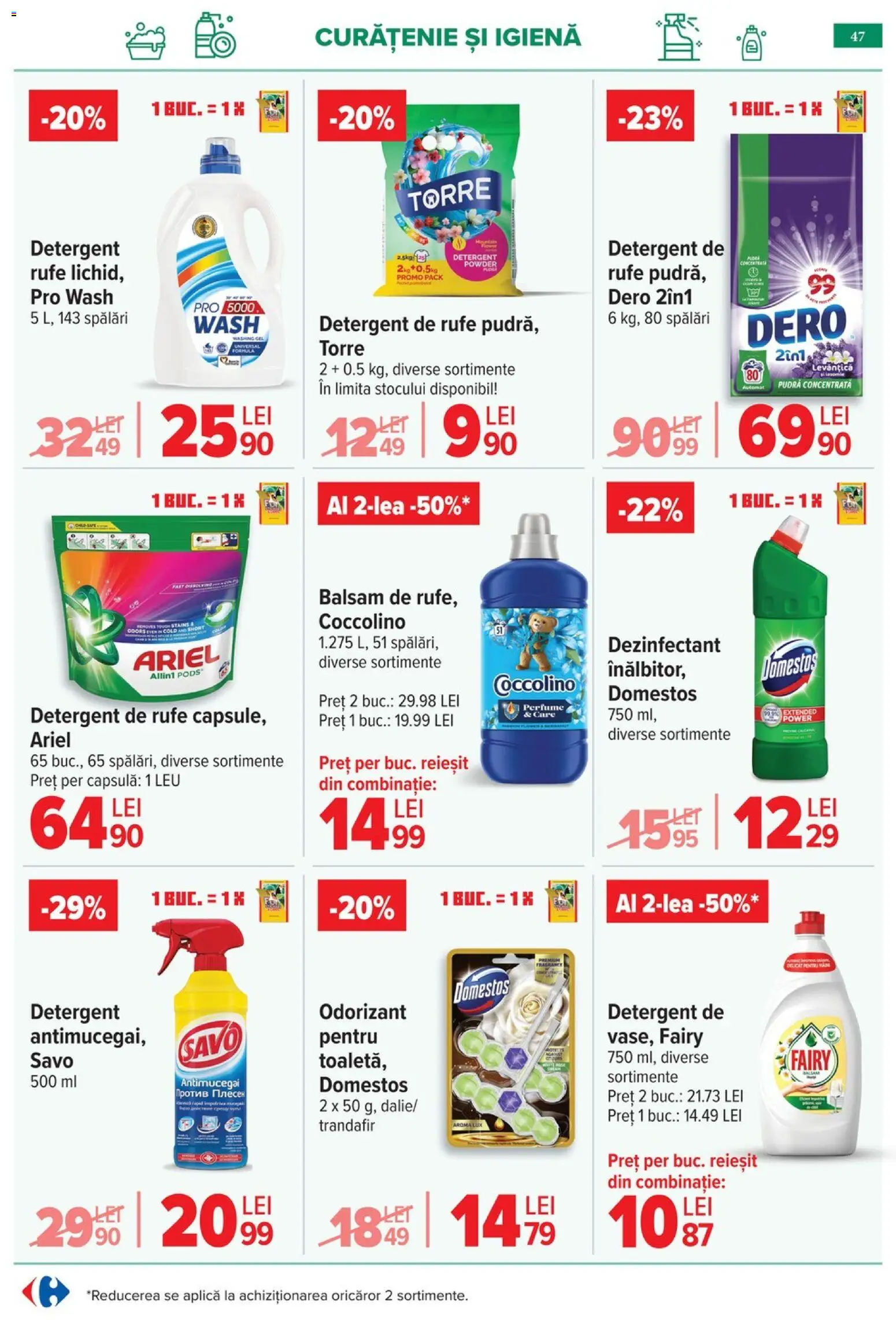 Catalog Carrefour 29 Aprilie - 4 Mai 2026 | Pagina 51 | Produse: Trandafir, Pudră, Balsam, Detergent