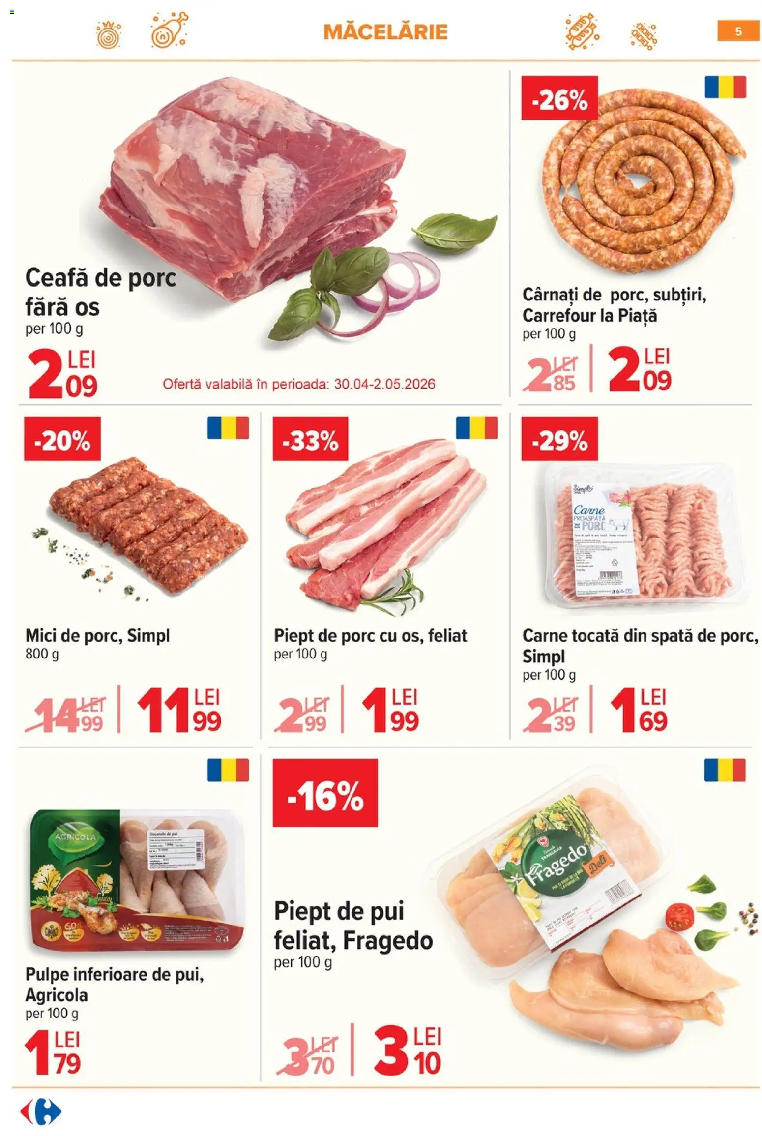 Catalog Carrefour 29 Aprilie - 4 Mai 2026 | Pagina 8 | Produse: Hacıyatmaz Kedi Oyuncağı, Salată, Cartofi, Sos