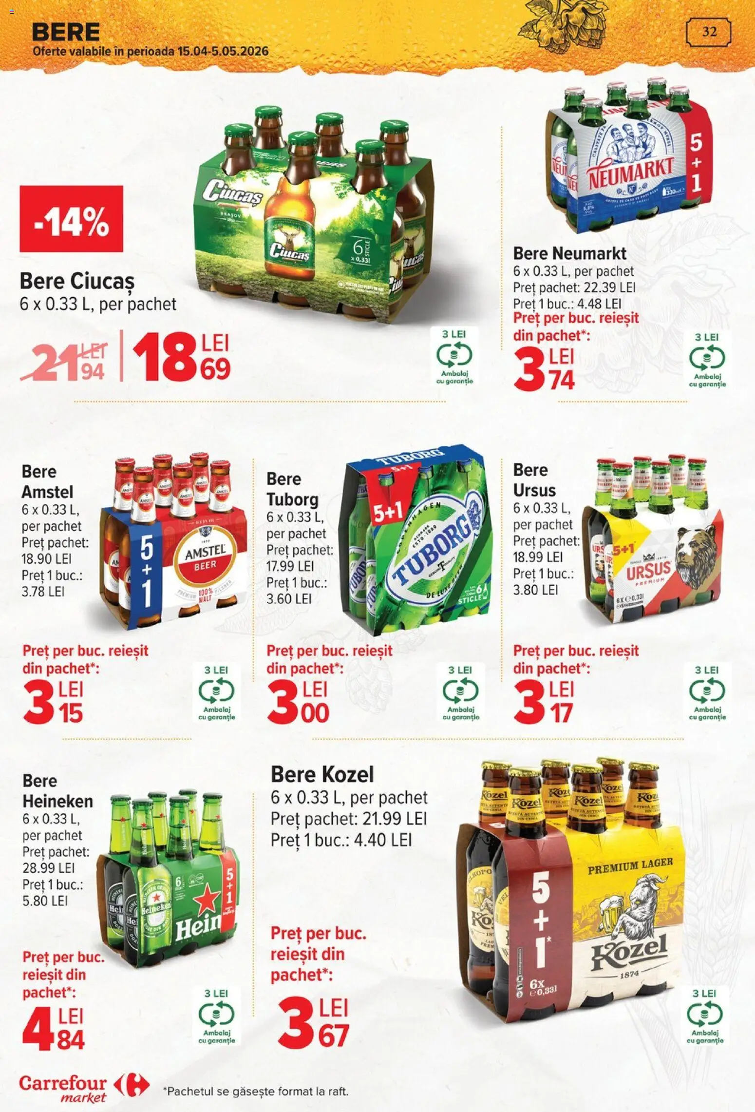 Catalog Carrefour 29 Aprilie - 4 Mai 2026 | Pagina 35 | Produse: Atıştırmalık, Bere, Plastik Kulübe
