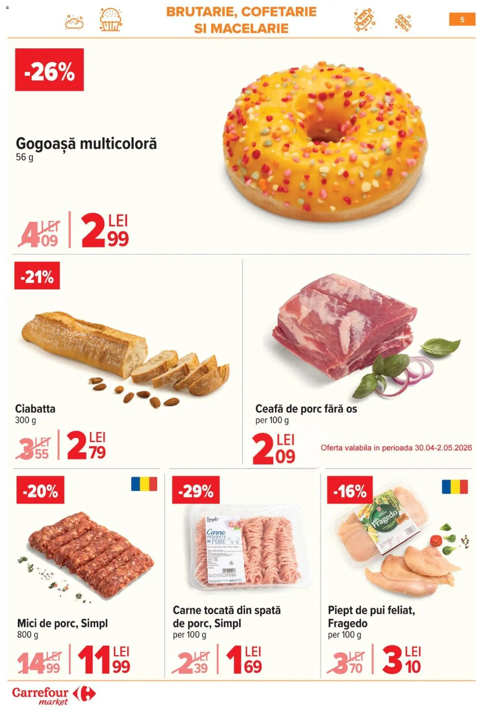 Catalog Carrefour 29 Aprilie - 4 Mai 2026 | Pagina 8 | Produse: Lapte, Pâine, Mere, Roșii