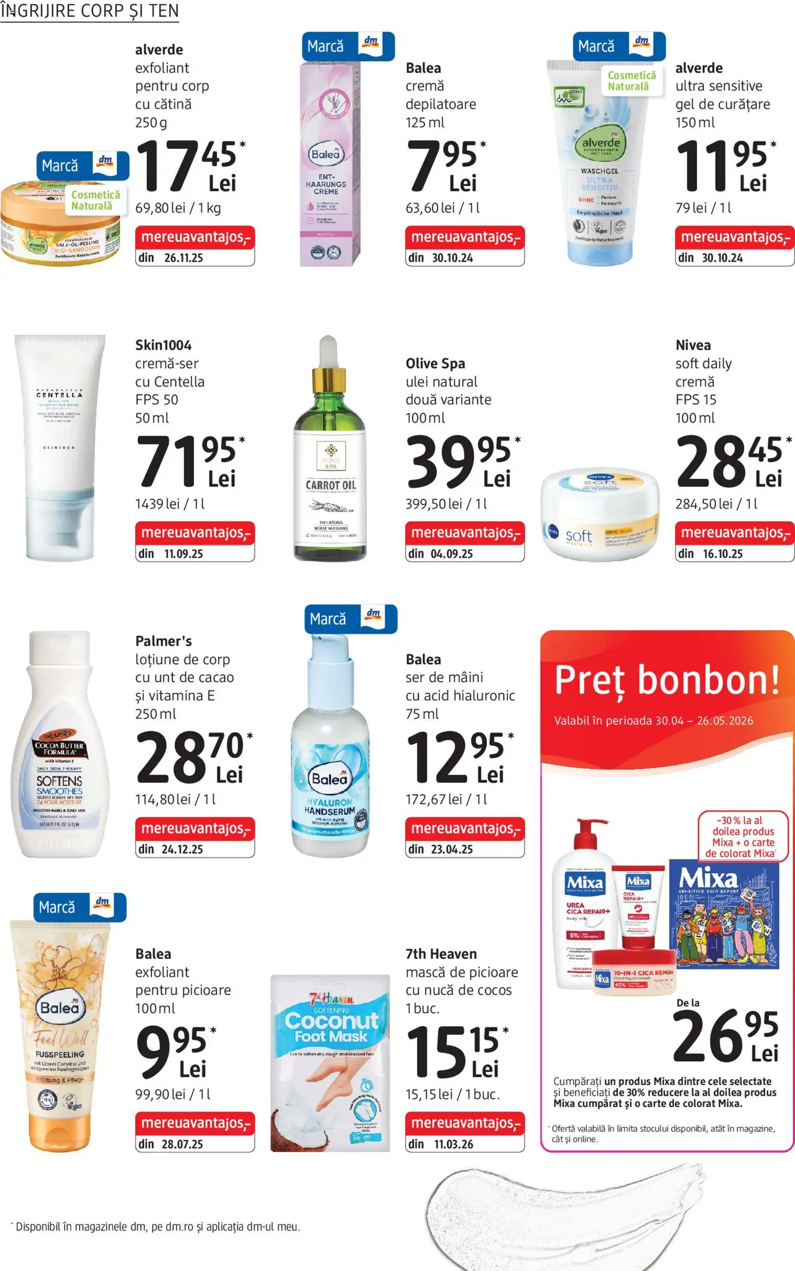 Catalog DM Drogerie Markt 30 Aprilie - 25 Mai 2026 | Pagina 10 | Produse: Exfoliant, Scrub, Body, Ulei
