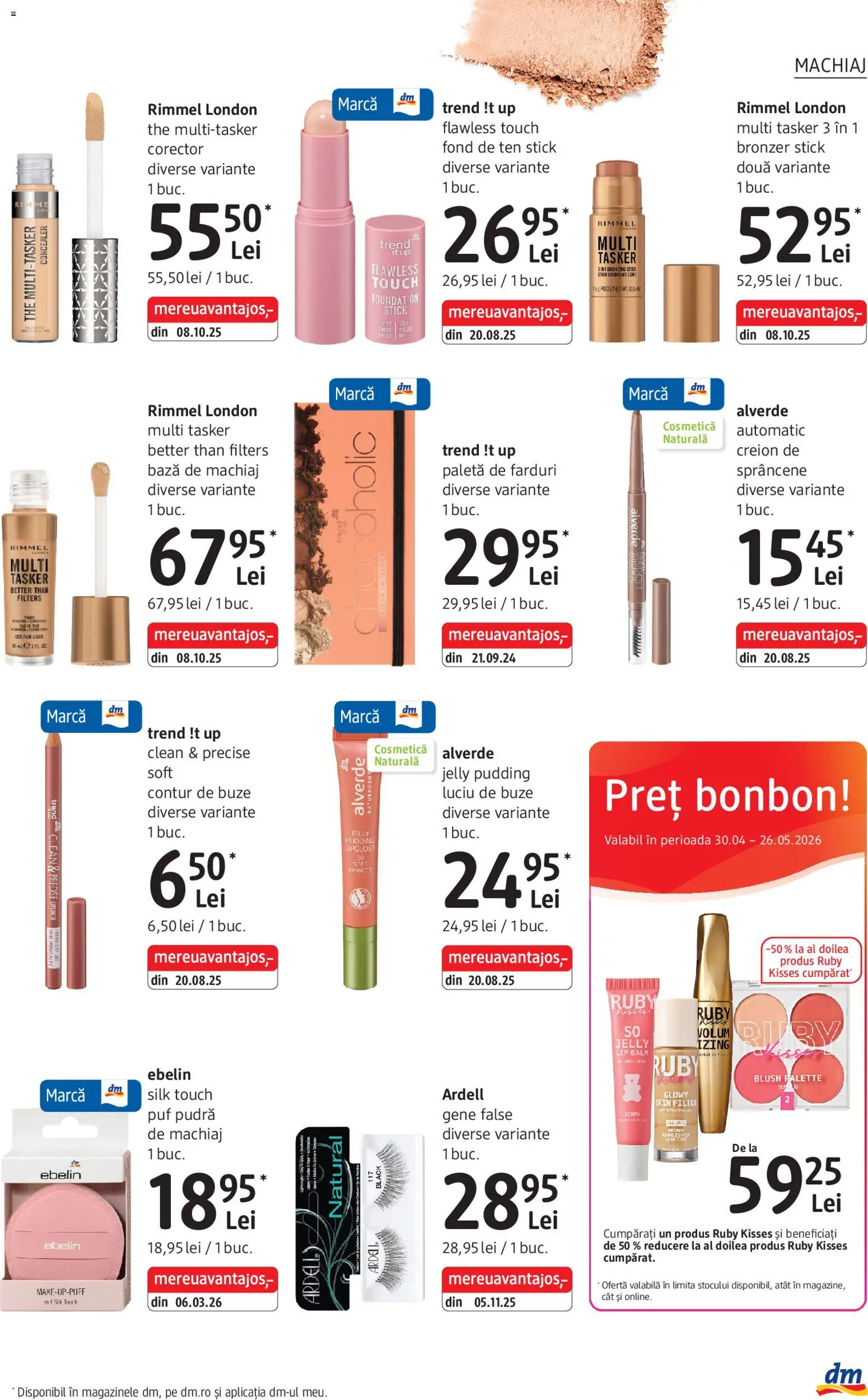 Catalog DM Drogerie Markt 30 Aprilie - 25 Mai 2026 | Pagina 13 | Produse: Fond de ten, Pomelo, Machiaj, Concealer