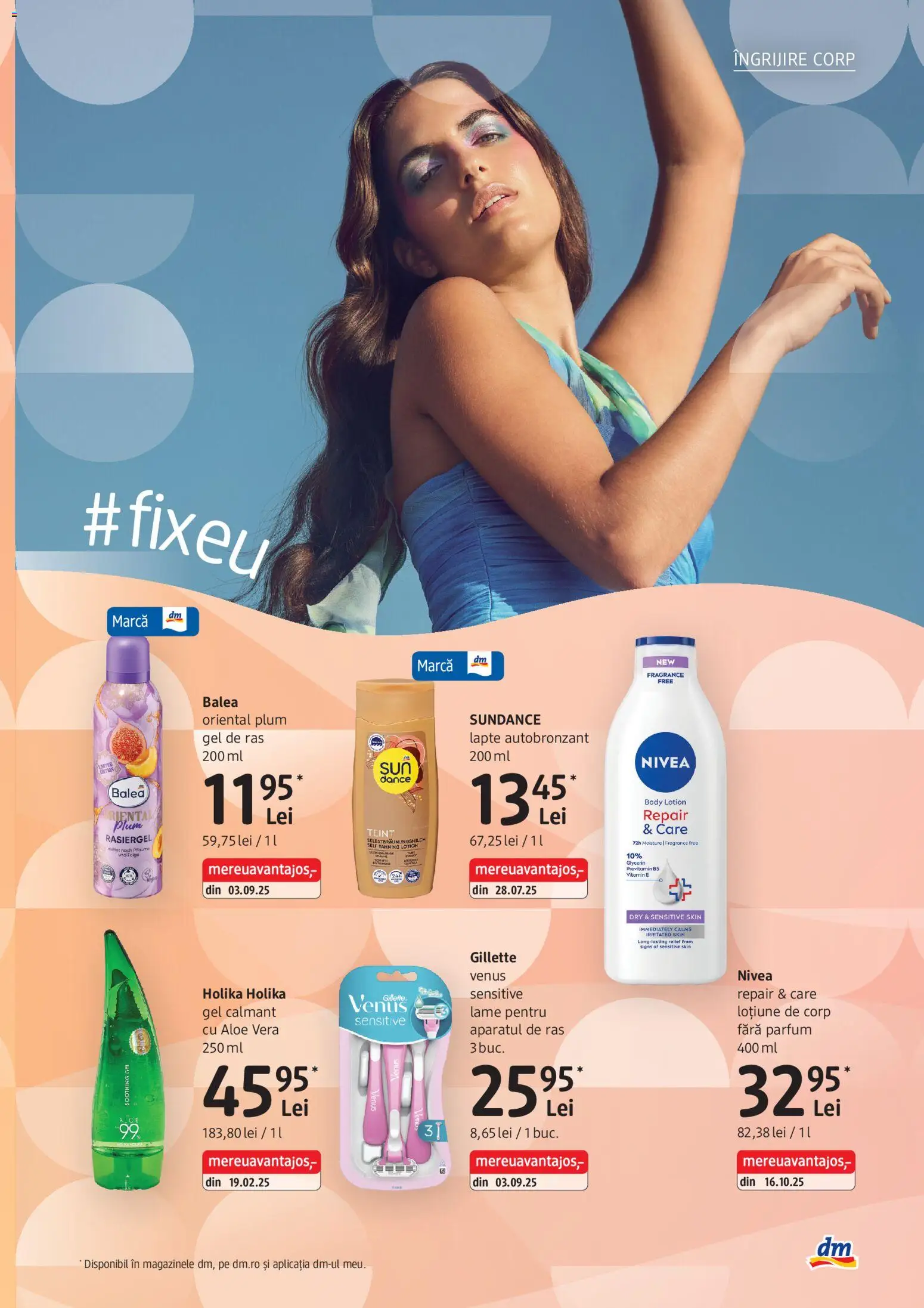 Catalog DM Drogerie Markt 30 Aprilie - 25 Mai 2026 | Pagina 5 | Produse: Gel de ras, Body, Parfum, Lapte