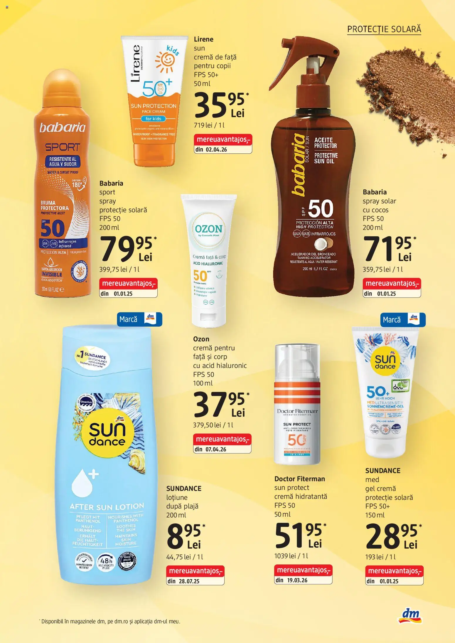 Catalog DM Drogerie Markt 30 Aprilie - 25 Mai 2026 | Pagina 9 | Produse: Arapsaçı, Cremă, Protecție solară, Loțiune după plajă