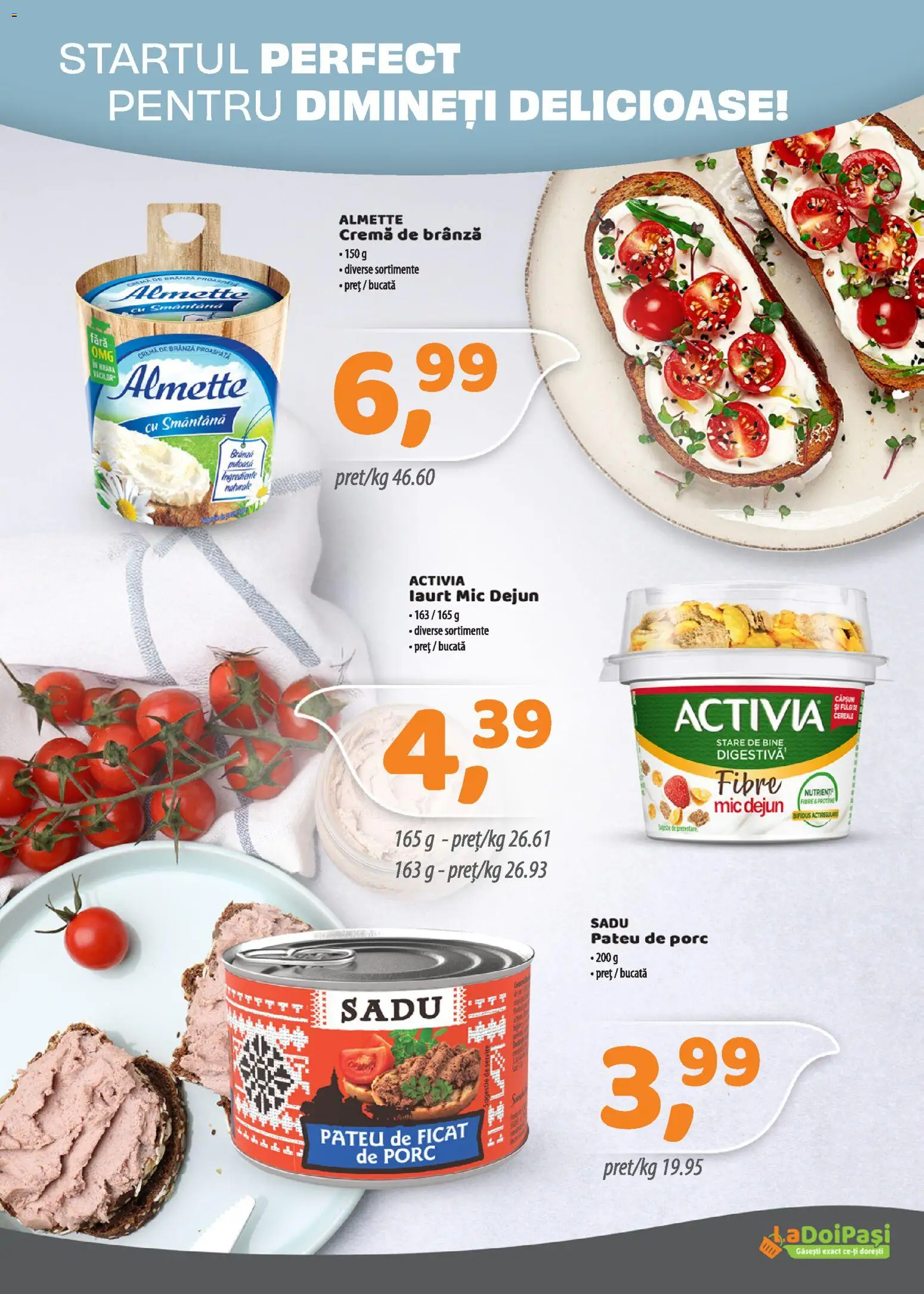 Catalog La Doi Pași 1 - 14 Mai 2026 | Pagina 3 | Produse: Brânză, Cremă, Cremă de brânză, Smântână