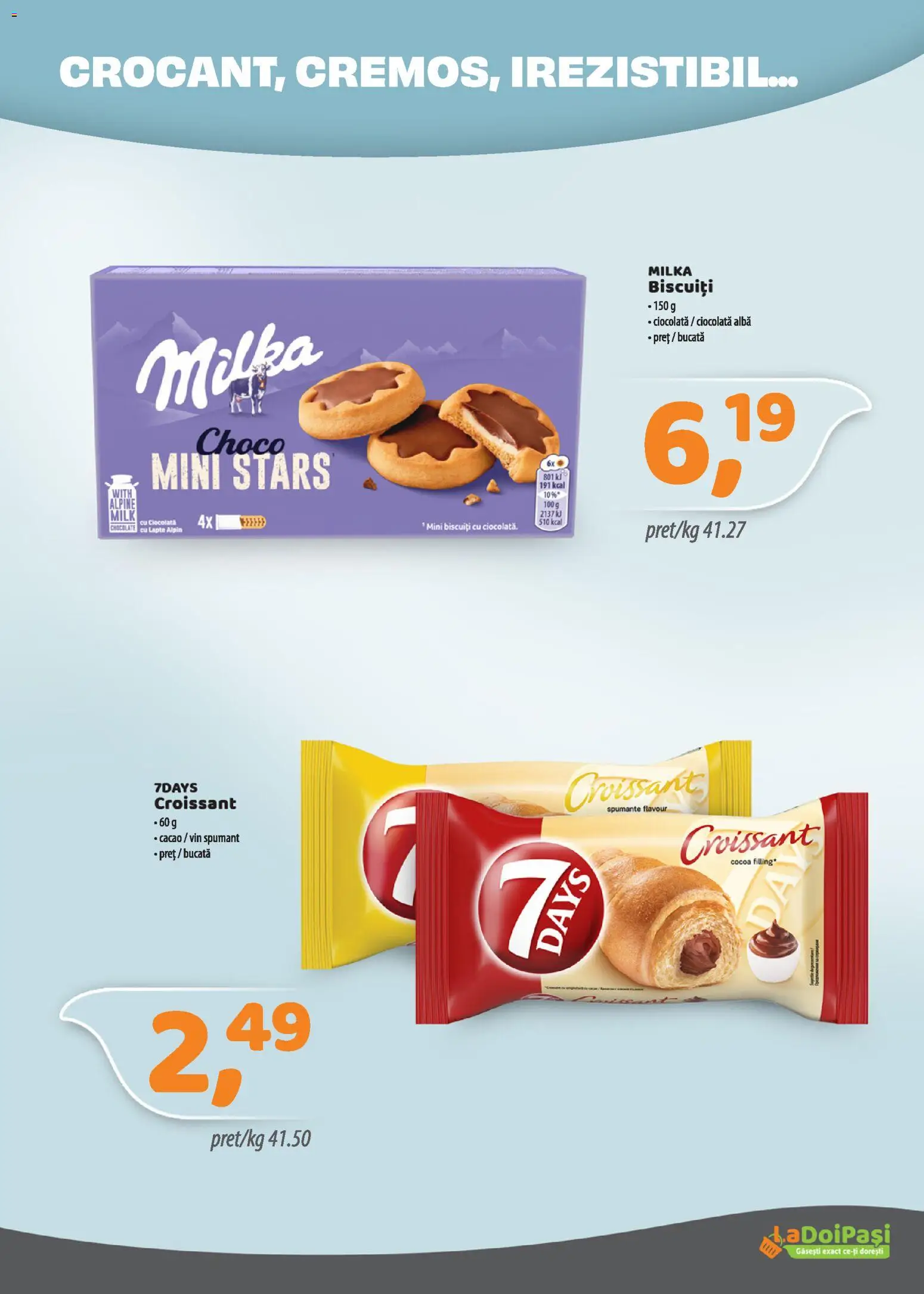 Catalog La Doi Pași 1 - 14 Mai 2026 | Pagina 5 | Produse: Lapte, Ciocolată, Cacao, Biscuiți