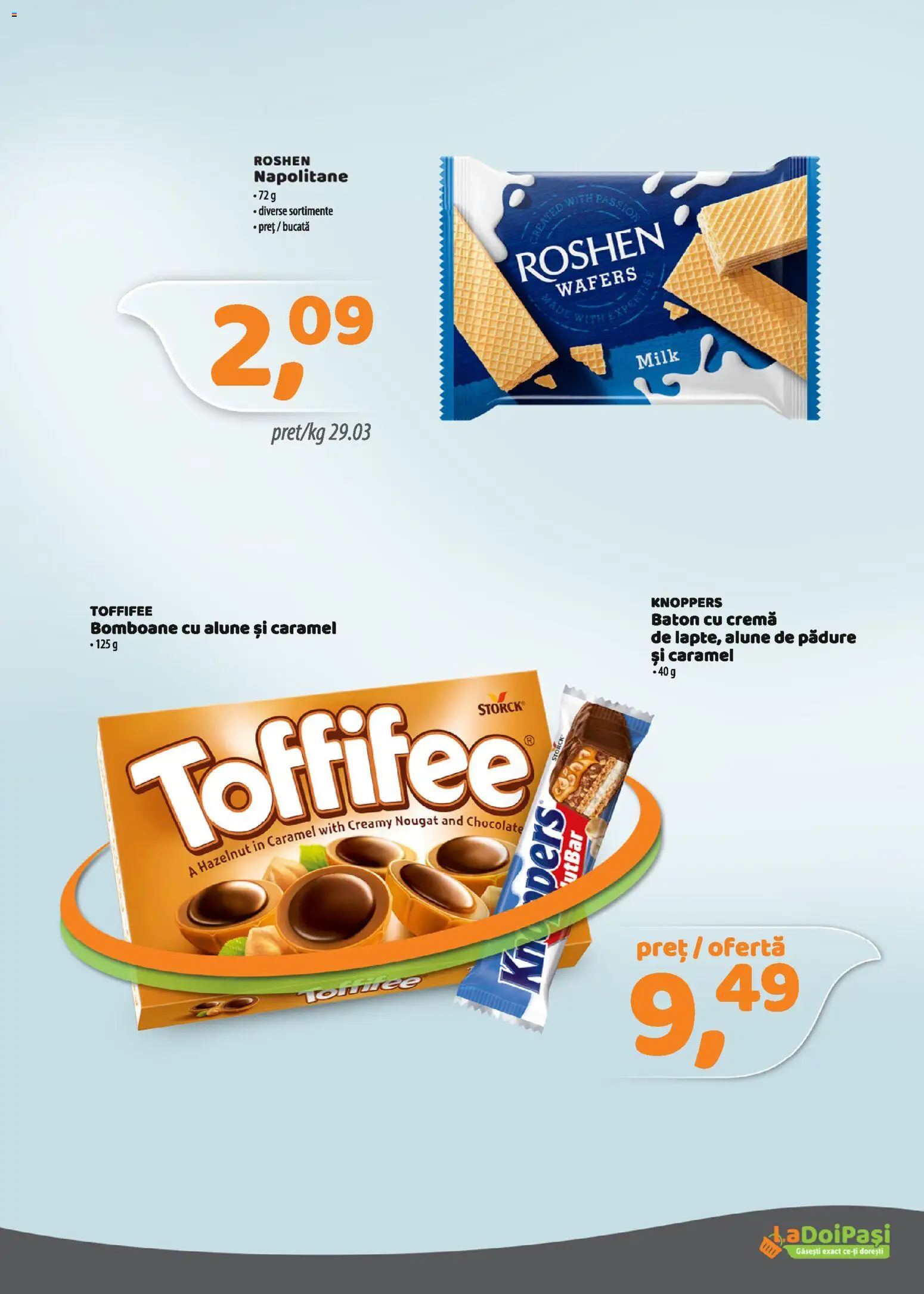 Catalog La Doi Pași 1 - 14 Mai 2026 | Pagina 6 | Produse: Ödül oyuncağı, Napolitane, Alune, Bomboane
