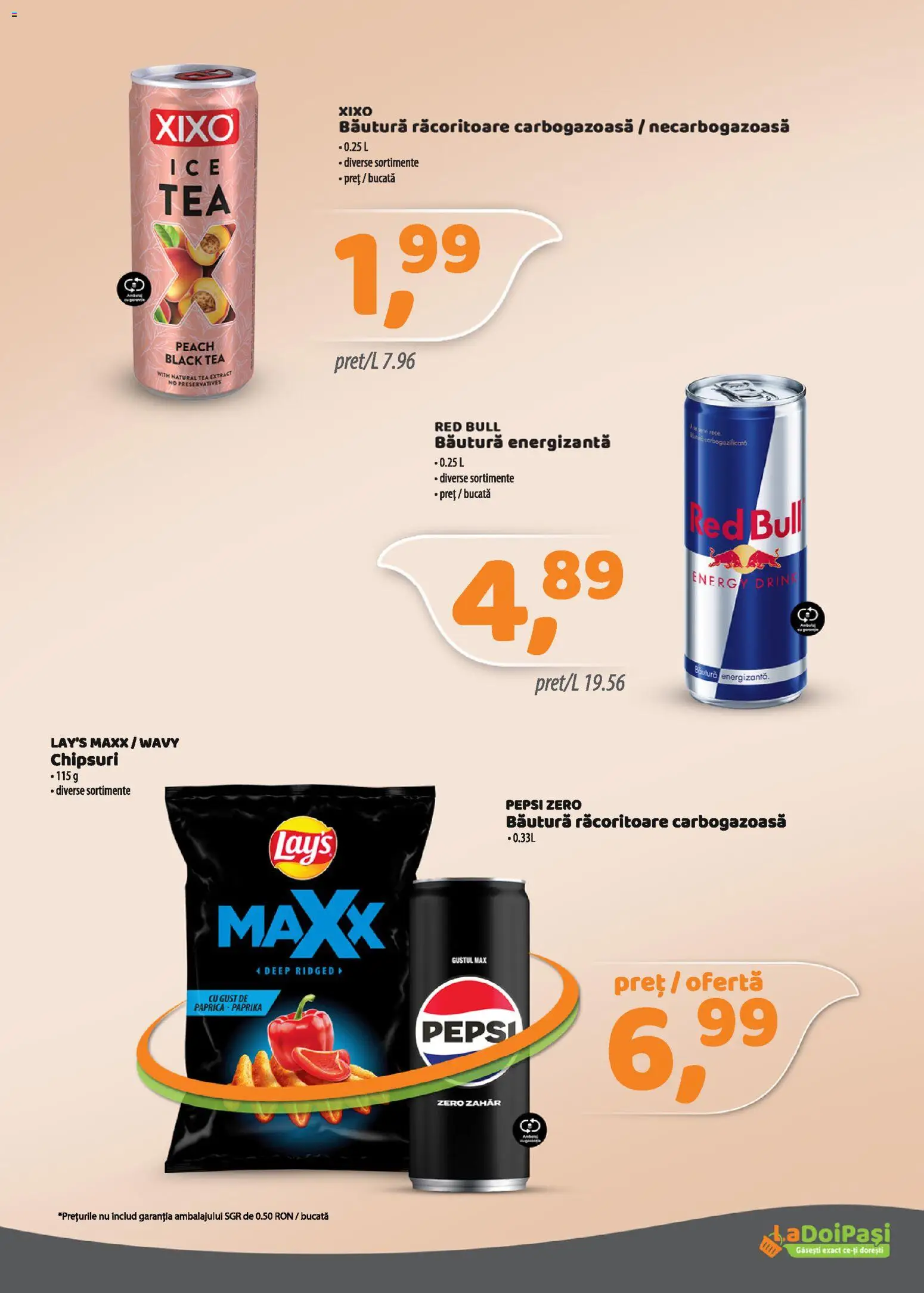 Catalog La Doi Pași 1 - 14 Mai 2026 | Pagina 8 | Produse: Köpek Sabunu, Băutură energizantă, Chipsuri, Zahăr