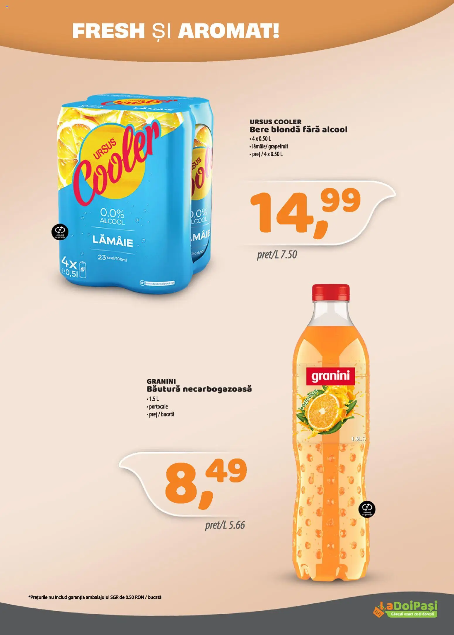 Catalog La Doi Pași 1 - 14 Mai 2026 | Pagina 9 | Produse: Bere, Portocale, Lămâie