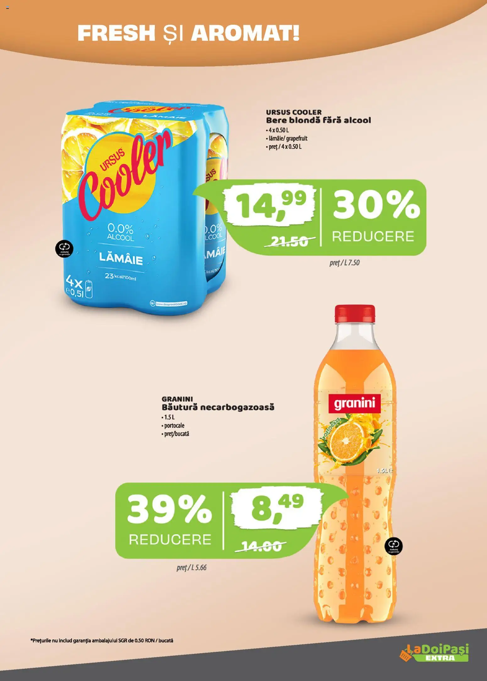 Catalog La Doi Pași 1 - 14 Mai 2026 | Pagina 9 | Produse: Bere, Portocale, Lămâie