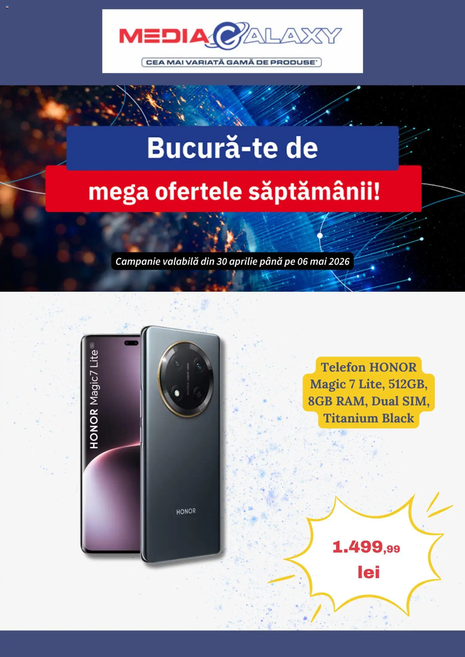 Catalog Media Galaxy 30 Aprilie - 5 Mai 2026 | Pagina 1