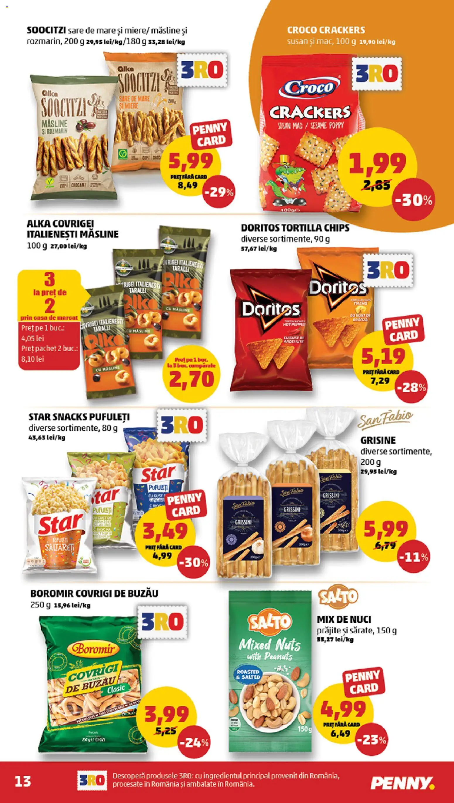 Catalog PENNY Market 29 Aprilie - 4 Mai 2026 | Pagina 13 | Produse: Măsline, Pufuleți, Nuci, Sare