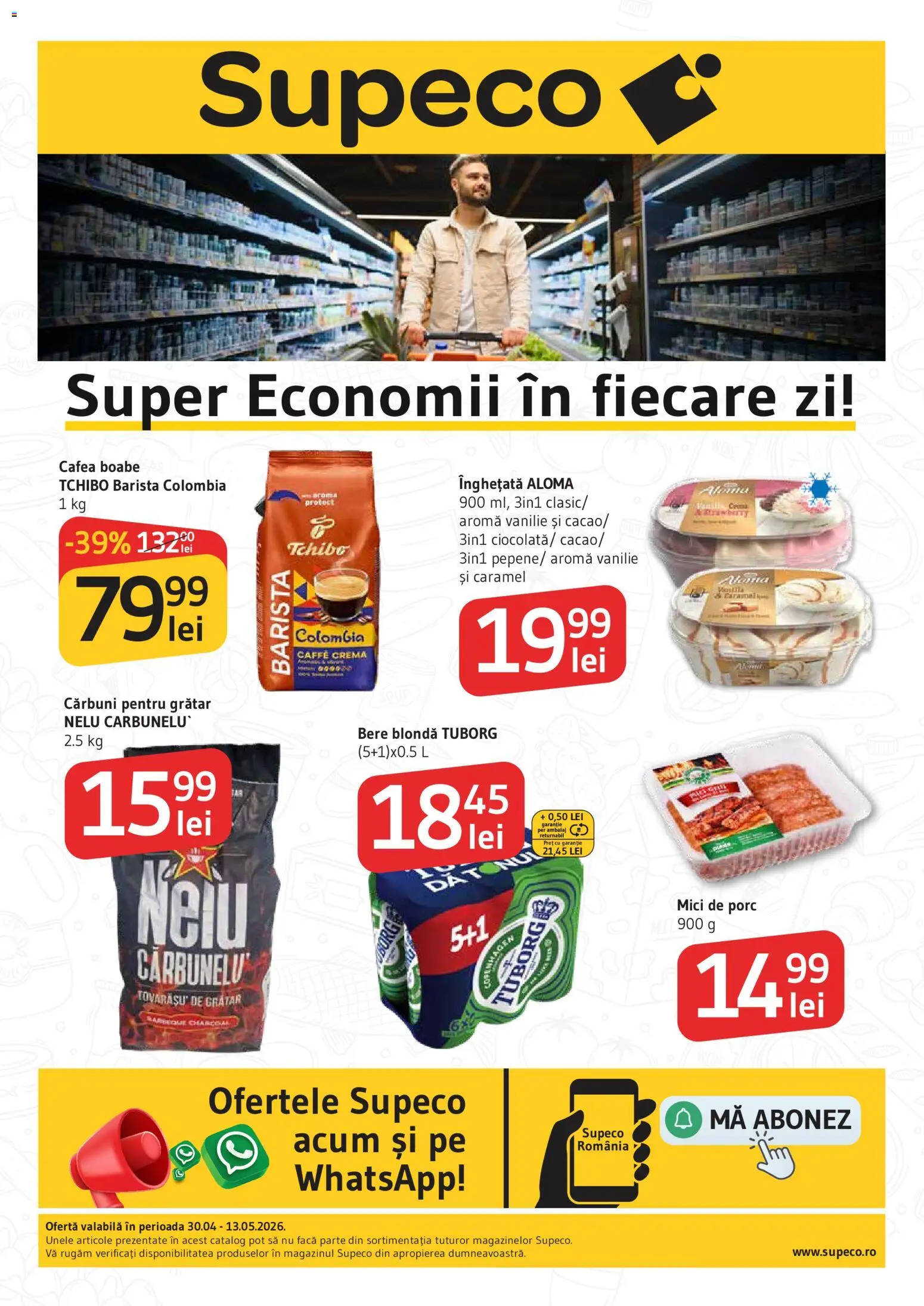 Catalog Supeco 30 Aprilie - 12 Mai 2026 | Pagina 1 | Produse: Grătar, Cremă, Cafea, Bere