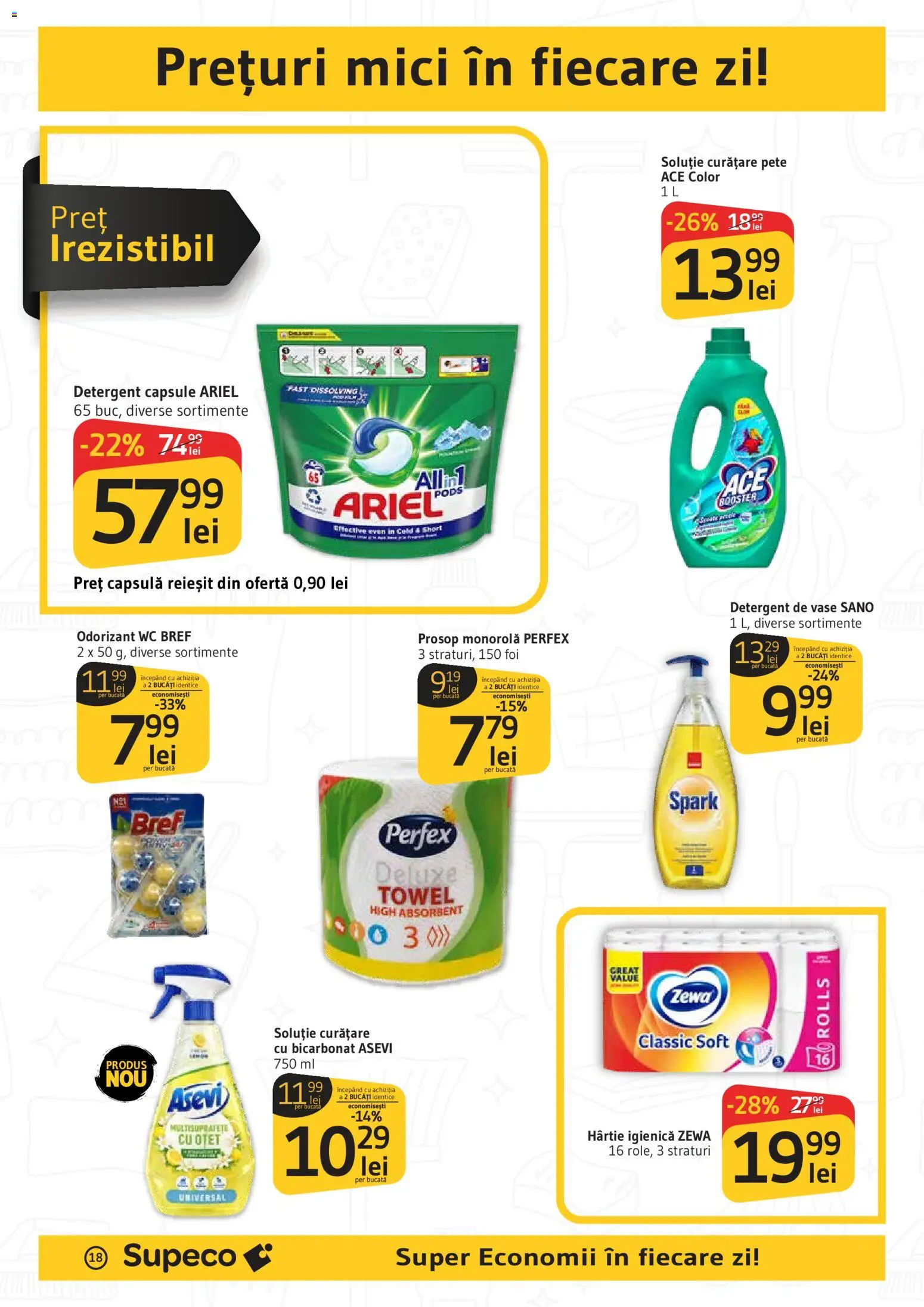 Catalog Supeco 30 Aprilie - 12 Mai 2026 | Pagina 18 | Produse: Detergent de vase, Mici, Oțet, Detergent