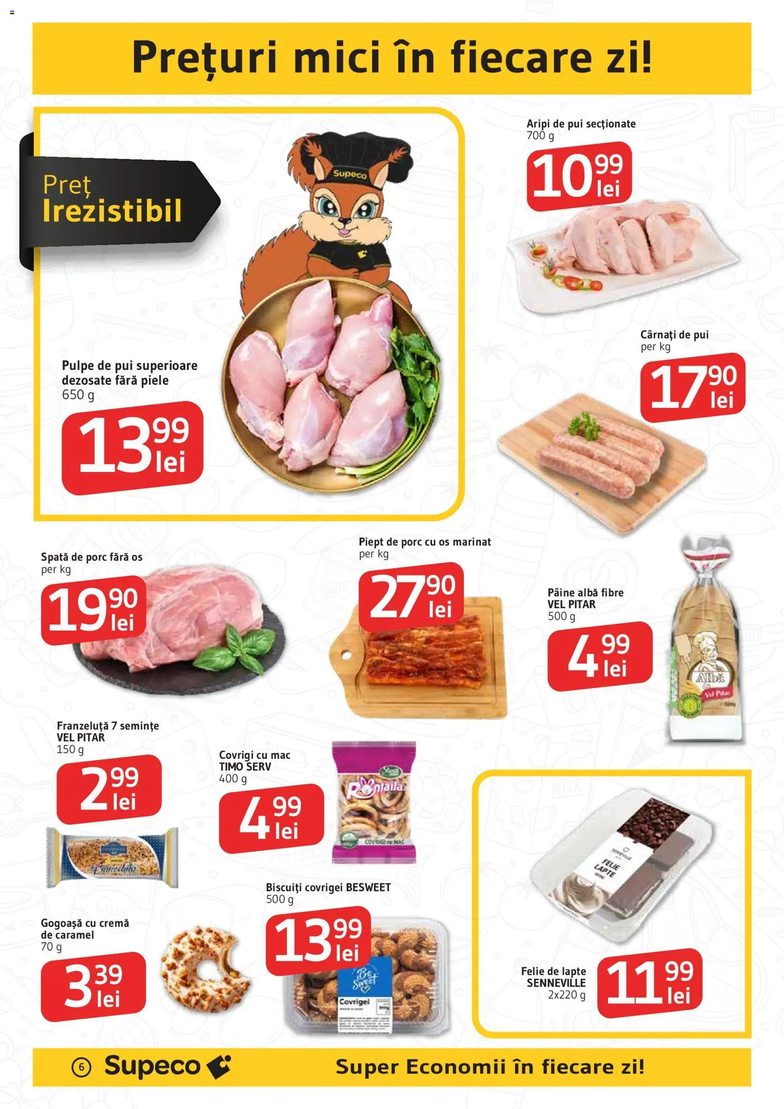 Catalog Supeco 30 Aprilie - 12 Mai 2026 | Pagina 6 | Produse: Mici, Lapte, Cremă, Pâine