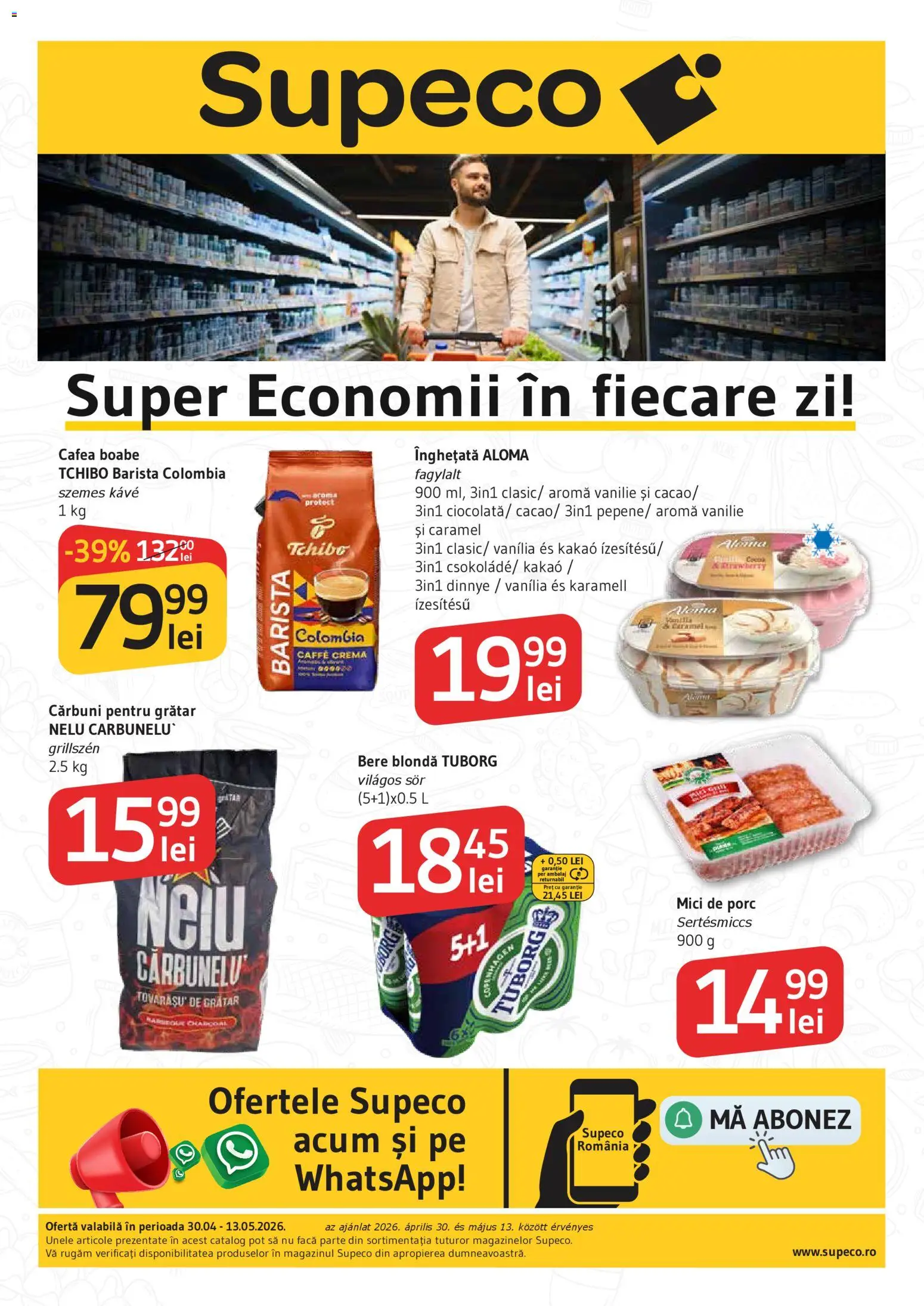 Catalog Supeco 30 Aprilie - 12 Mai 2026 | Pagina 1 | Produse: Grătar, Cremă, Bere, Înghețată