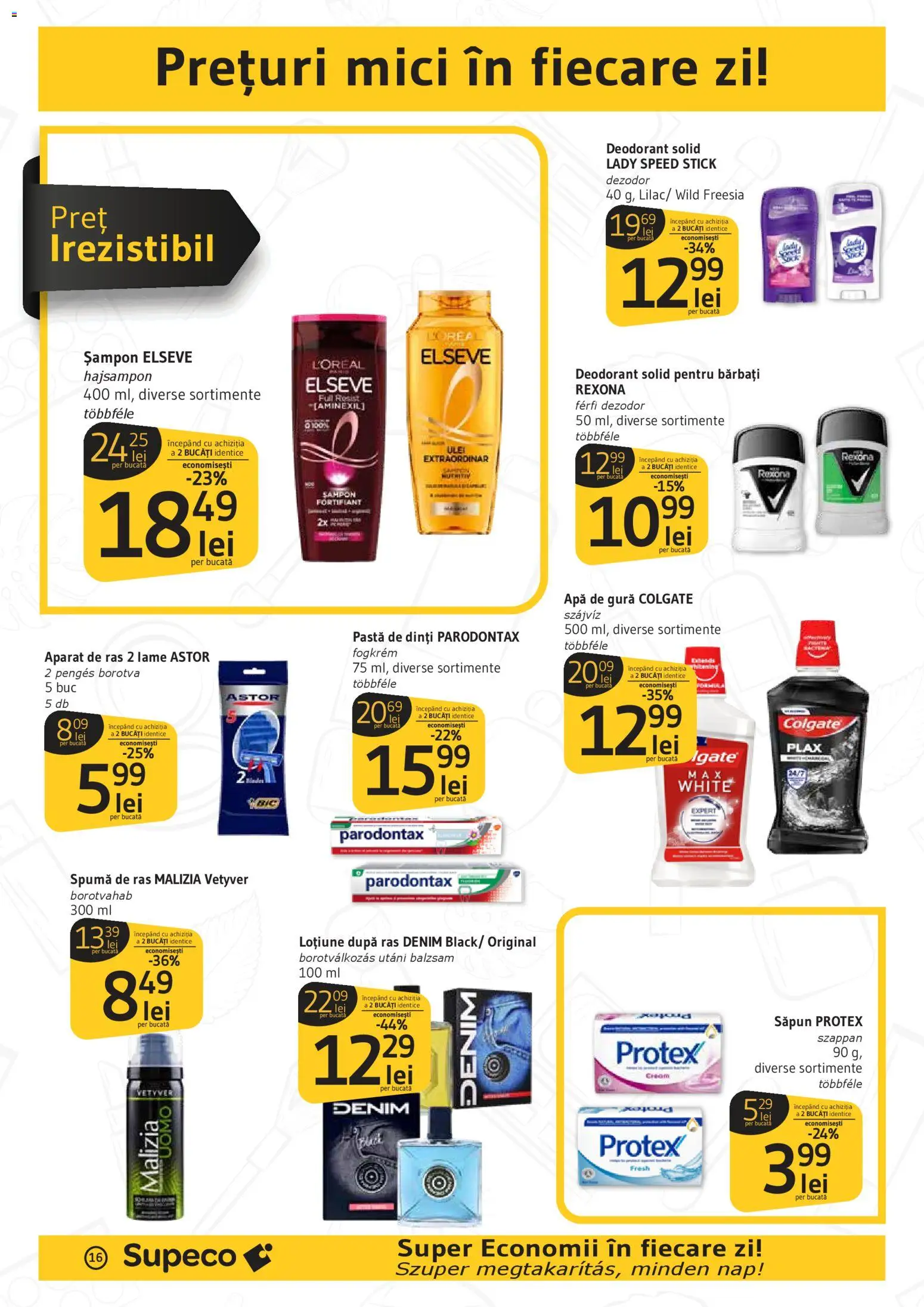 Catalog Supeco 30 Aprilie - 12 Mai 2026 | Pagina 16 | Produse: Mici, Șampon, Ulei, Apă