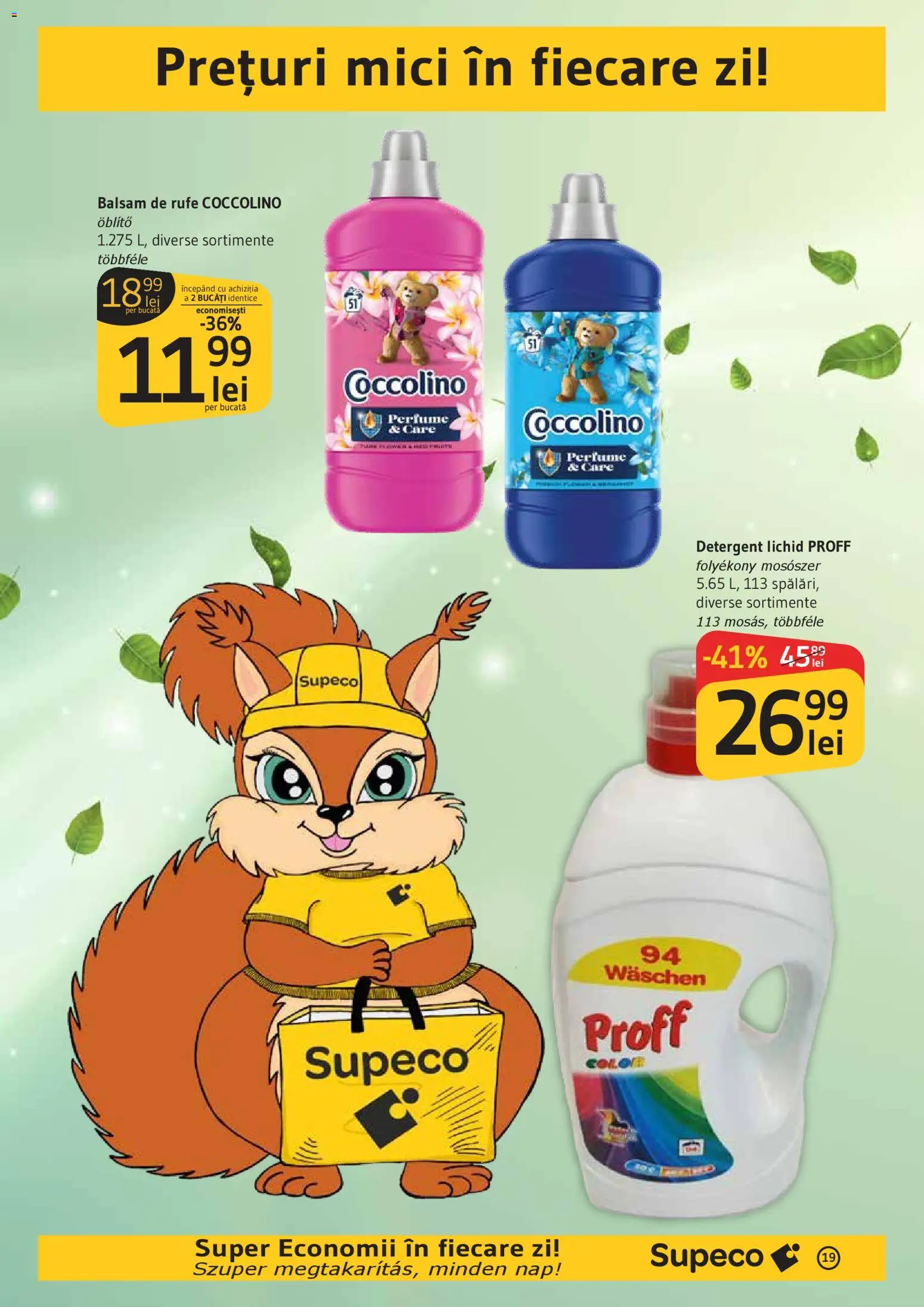 Catalog Supeco 30 Aprilie - 12 Mai 2026 | Pagina 19 | Produse: Mici, Balsam, Detergent, Balsam de rufe