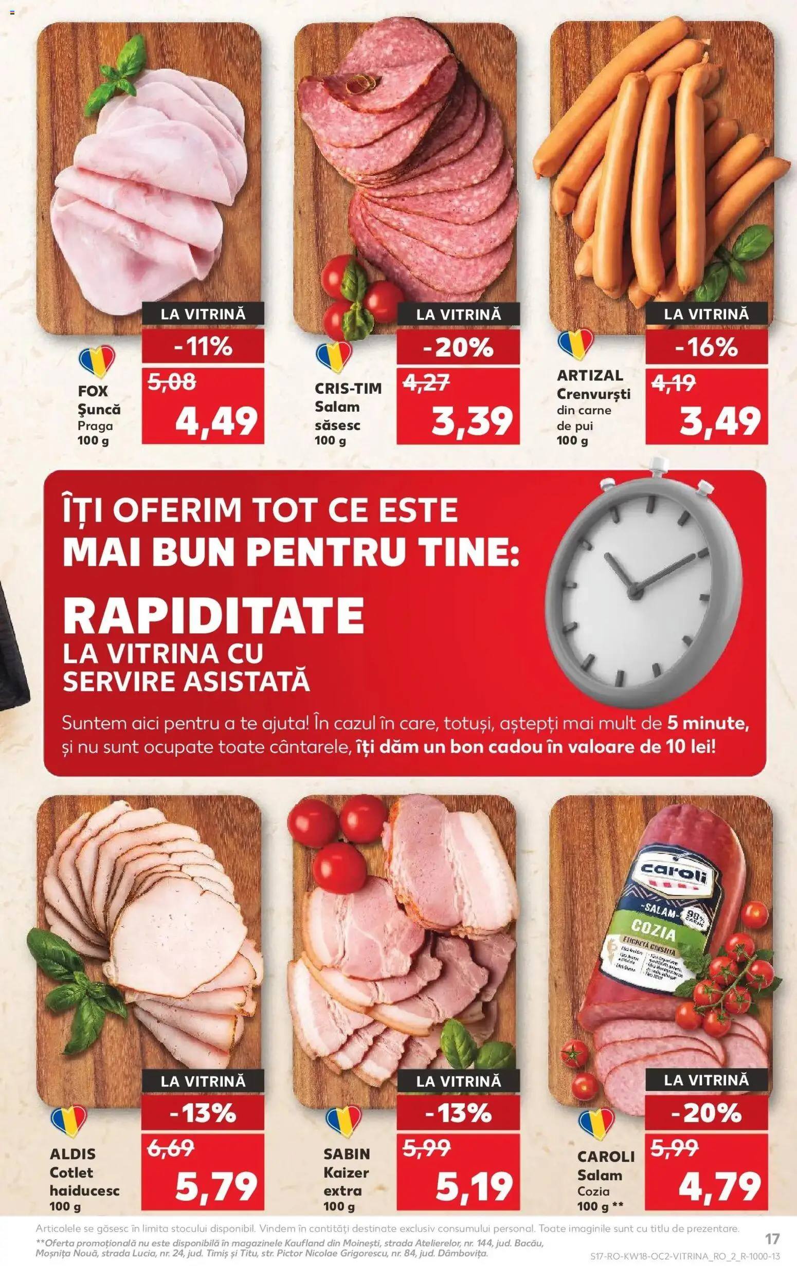 Catalog Kaufland 29 Aprilie - 4 Mai 2026 | Pagina 17 | Produse: Crenvurști, Bacon, Salam, Șuncă