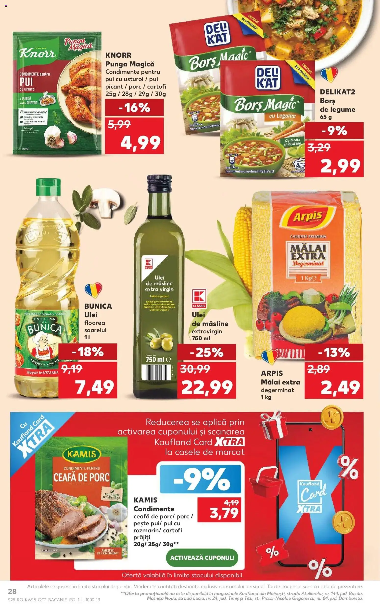 Catalog Kaufland 29 Aprilie - 4 Mai 2026 | Pagina 28 | Produse: Măsline, Borș, Mălai, Bant