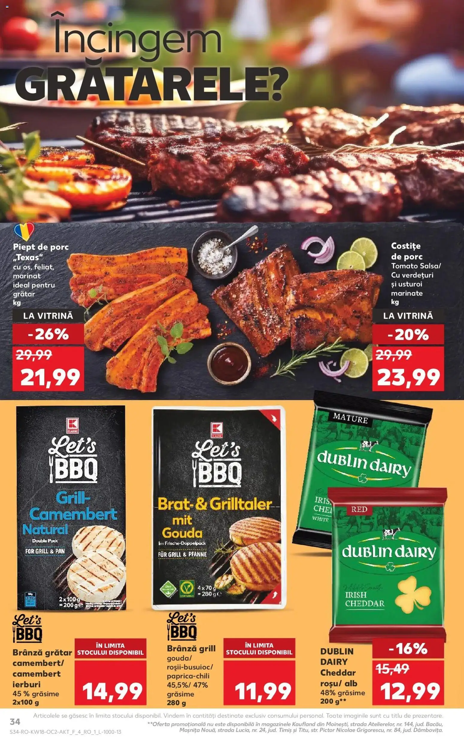 Catalog Kaufland 29 Aprilie - 4 Mai 2026 | Pagina 34 | Produse: Grătar, Vitrină, Brânză, Gouda