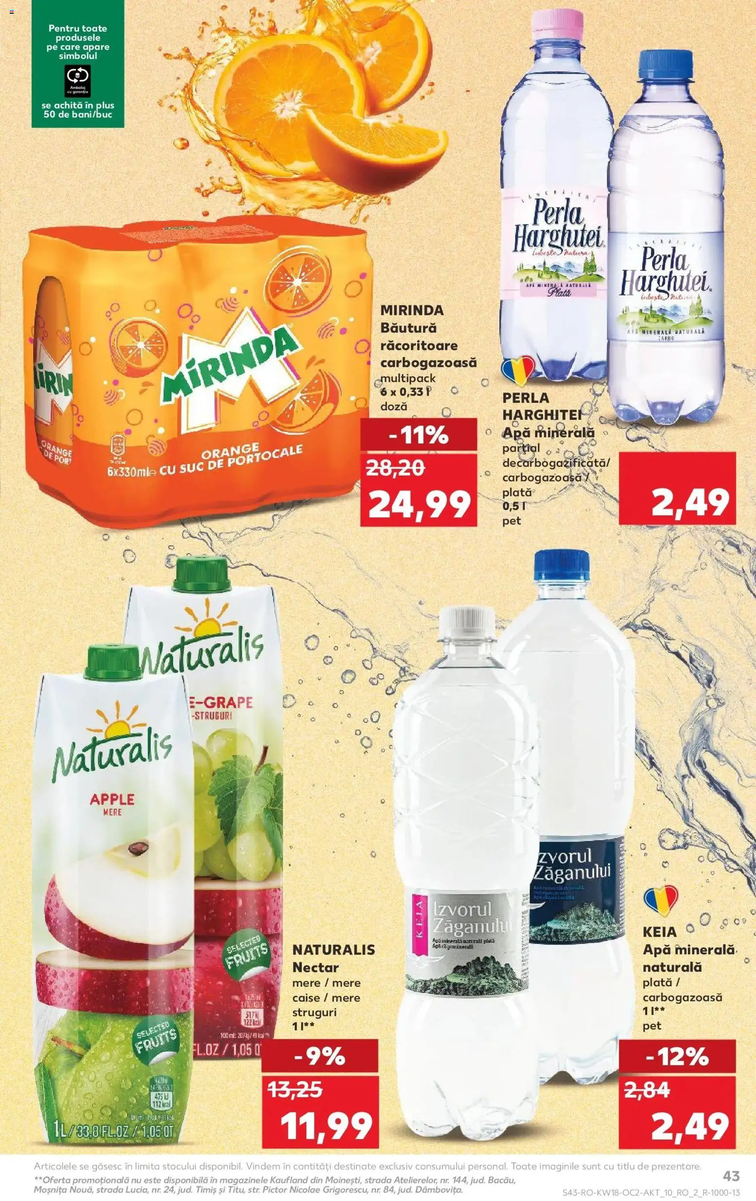 Catalog Kaufland 29 Aprilie - 4 Mai 2026 | Pagina 43 | Produse: Yazı tahtası kalemi, Suc, Portocale, Ahtapot
