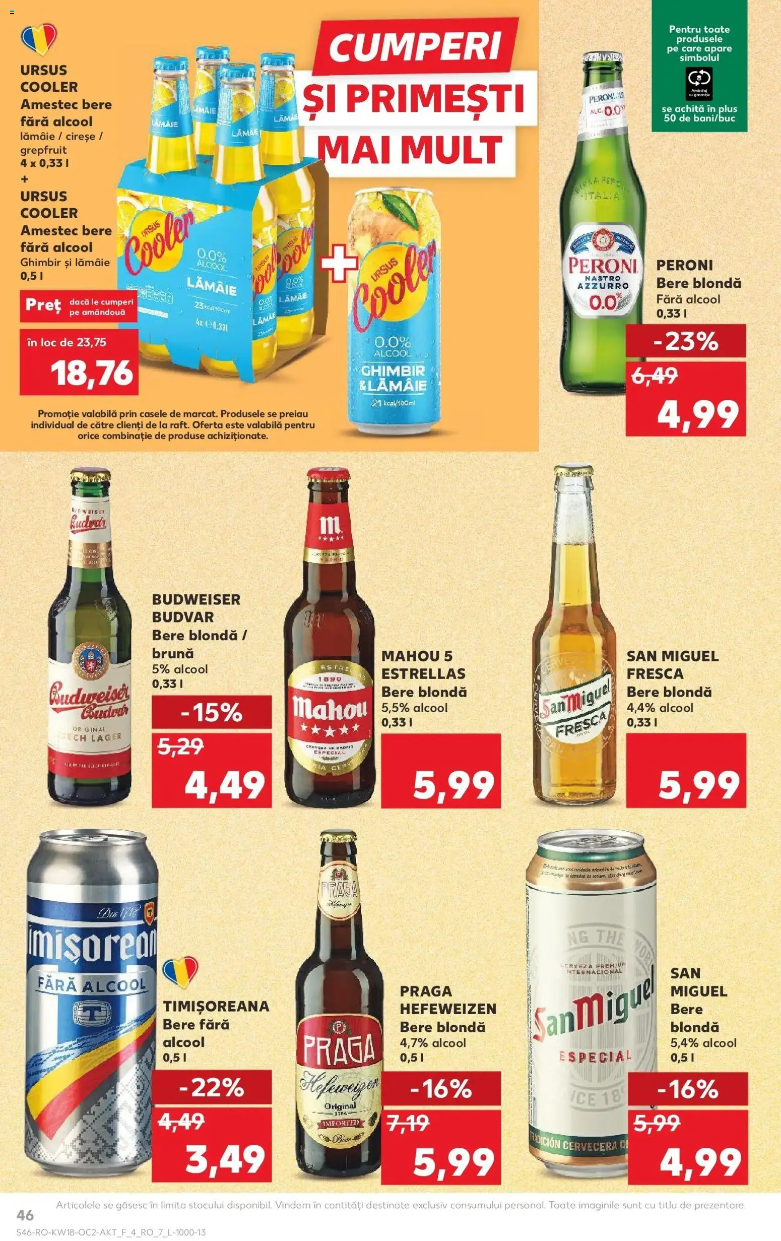 Catalog Kaufland 29 Aprilie - 4 Mai 2026 | Pagina 46 | Produse: Bere, Cireșe, Lămâie