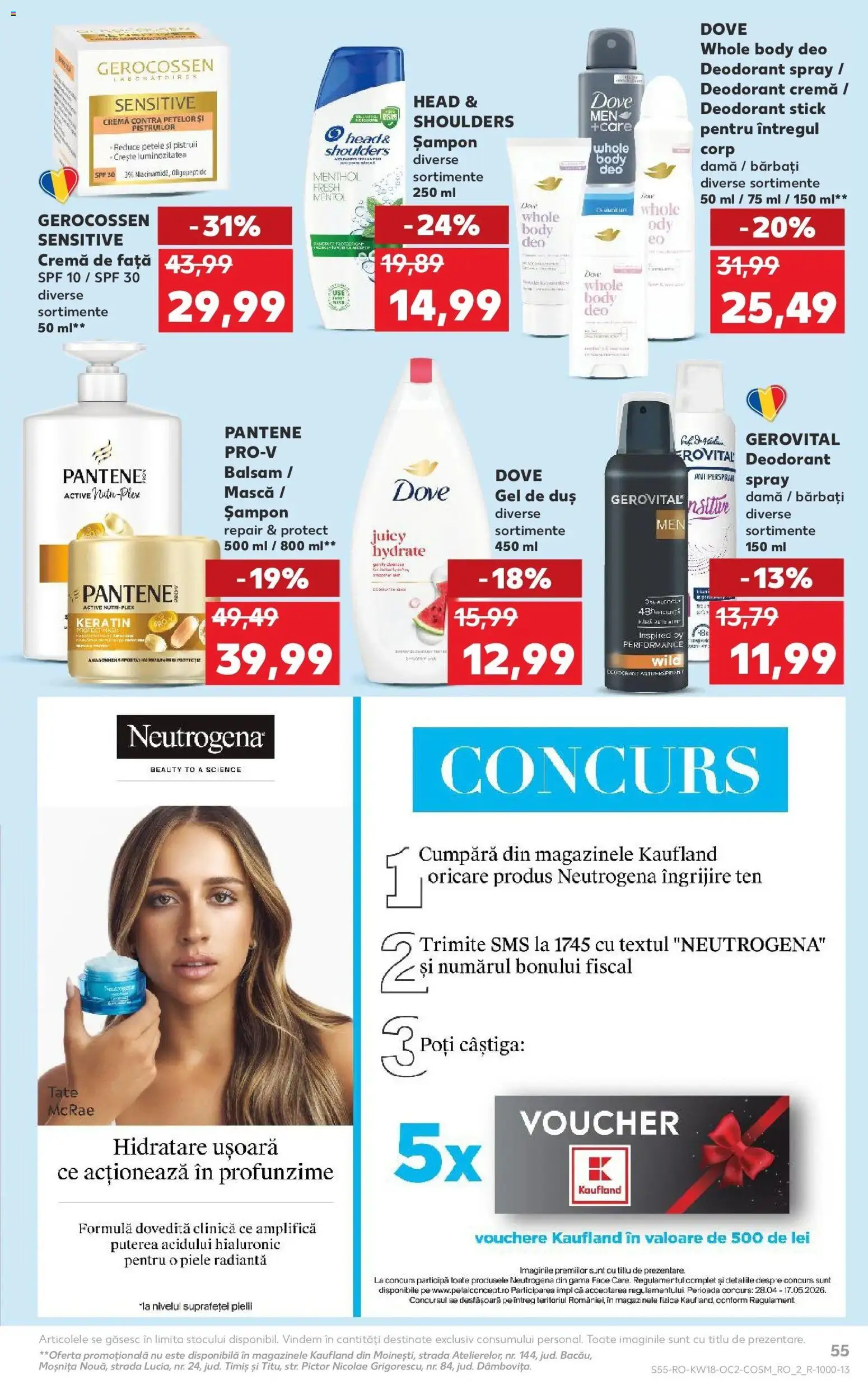 Catalog Kaufland 29 Aprilie - 4 Mai 2026 | Pagina 55 | Produse: Body, Duș, Șampon, Deodorant