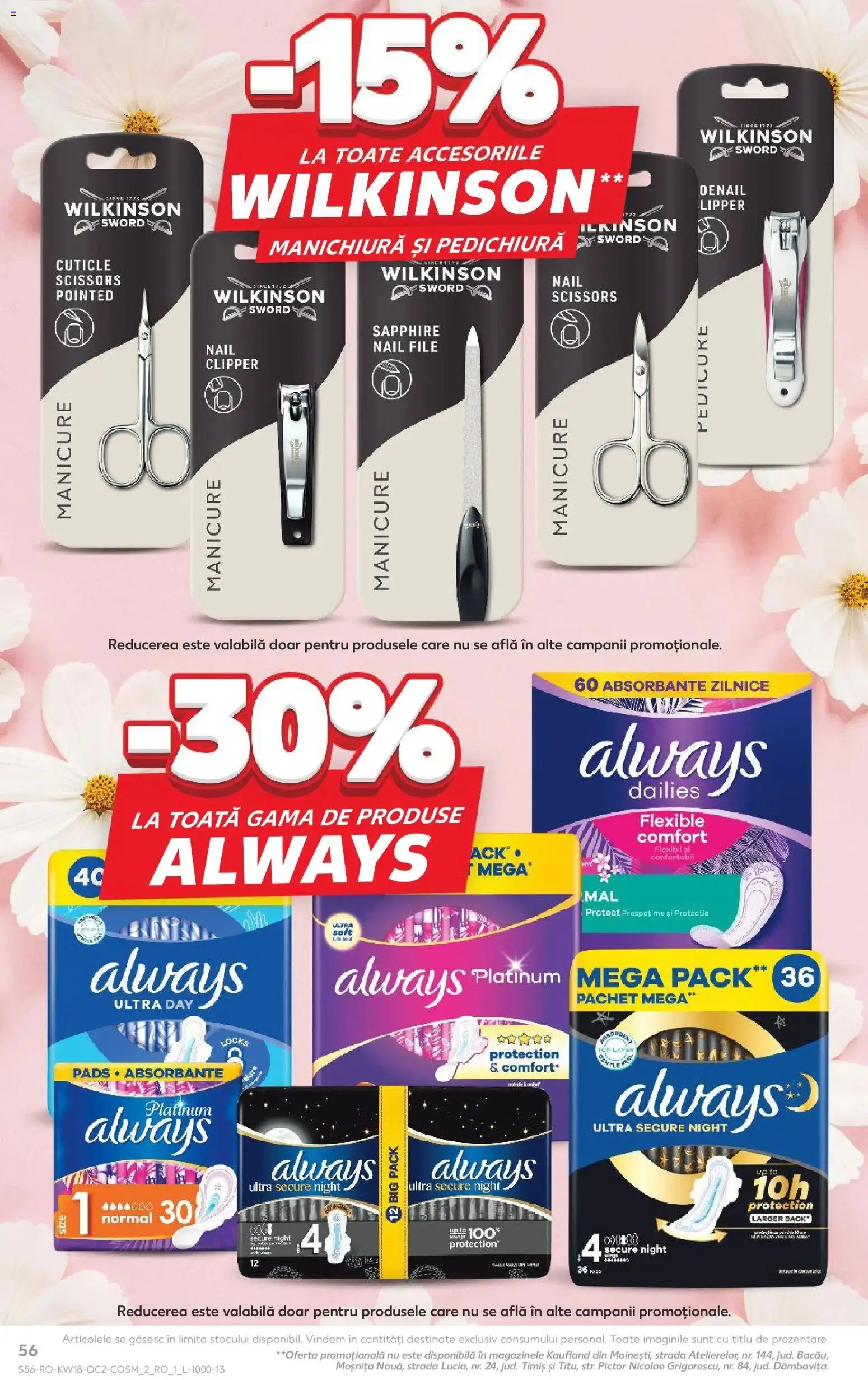 Catalog Kaufland 29 Aprilie - 4 Mai 2026 | Pagina 56 | Produse: Top, Absorbante