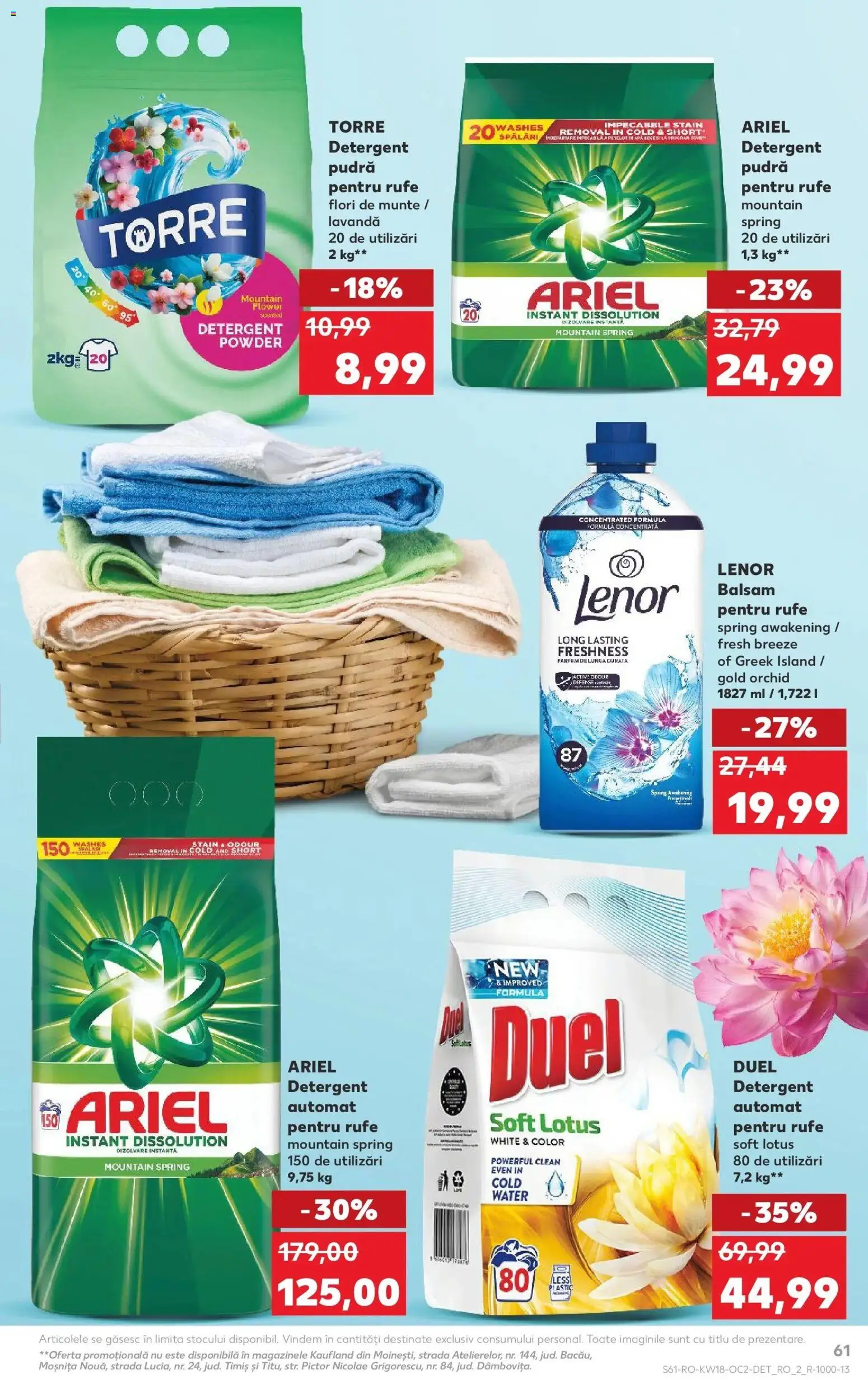 Catalog Kaufland 29 Aprilie - 4 Mai 2026 | Pagina 61 | Produse: Kedi Ödül Oyuncakları, Balsam, Yorgan, Apă