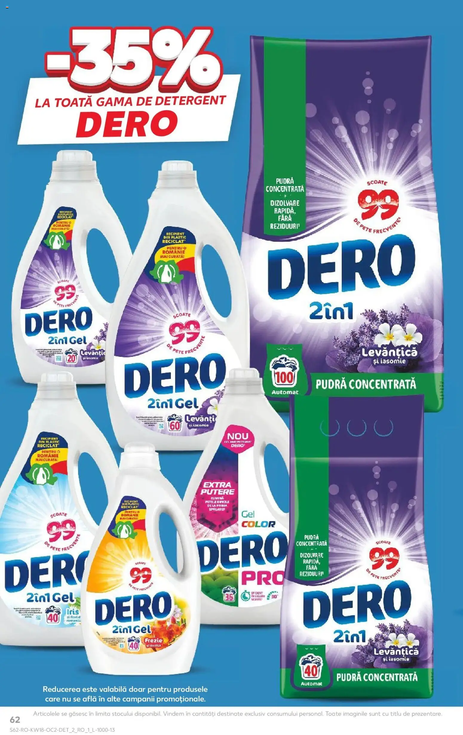 Catalog Kaufland 29 Aprilie - 4 Mai 2026 | Pagina 62 | Produse: Pudră, Detergent