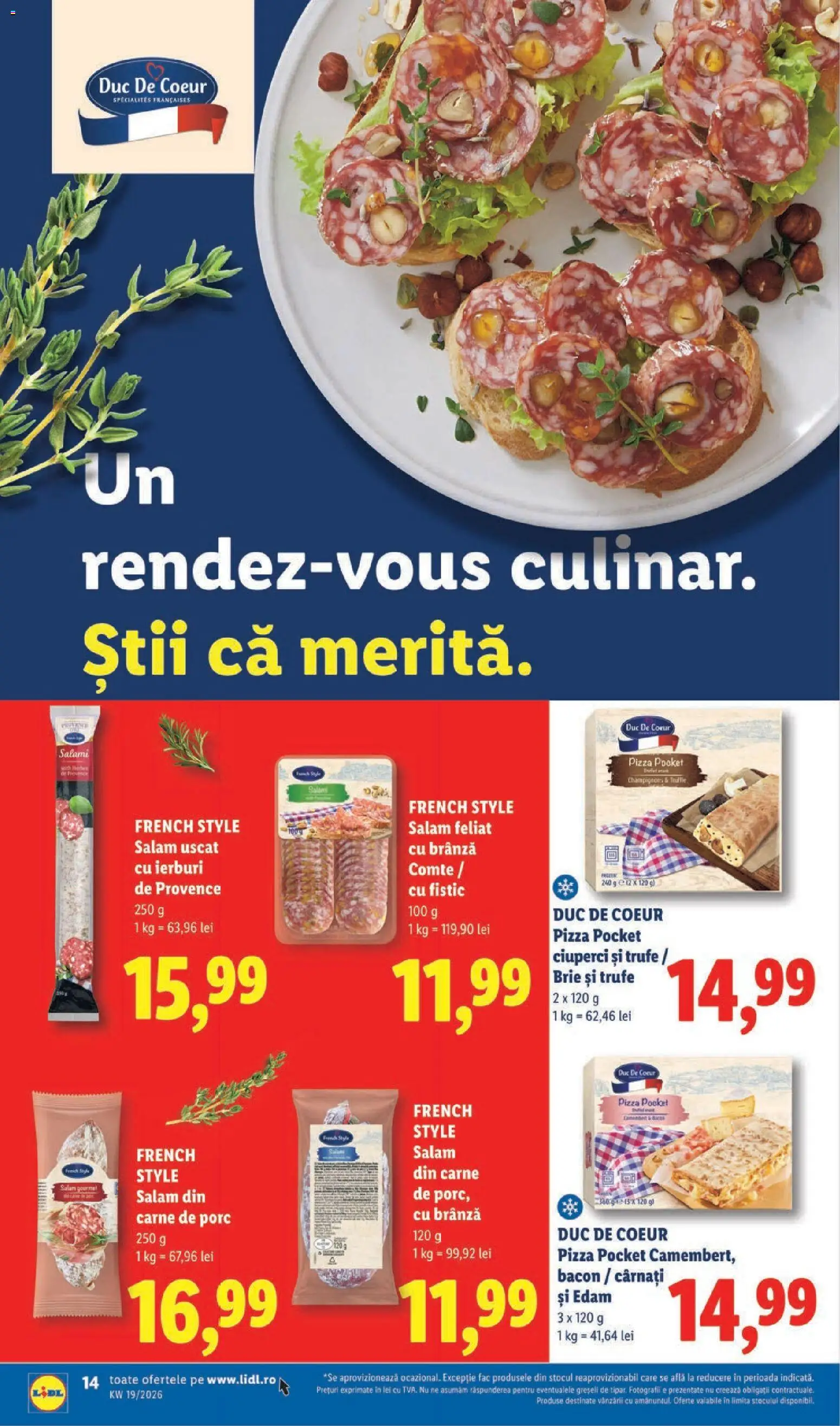 Catalog LIDL 4 - 9 Mai 2026 | Pagina 14 | Produse: Delgeç, Ciuperci, Pizza, Fistic