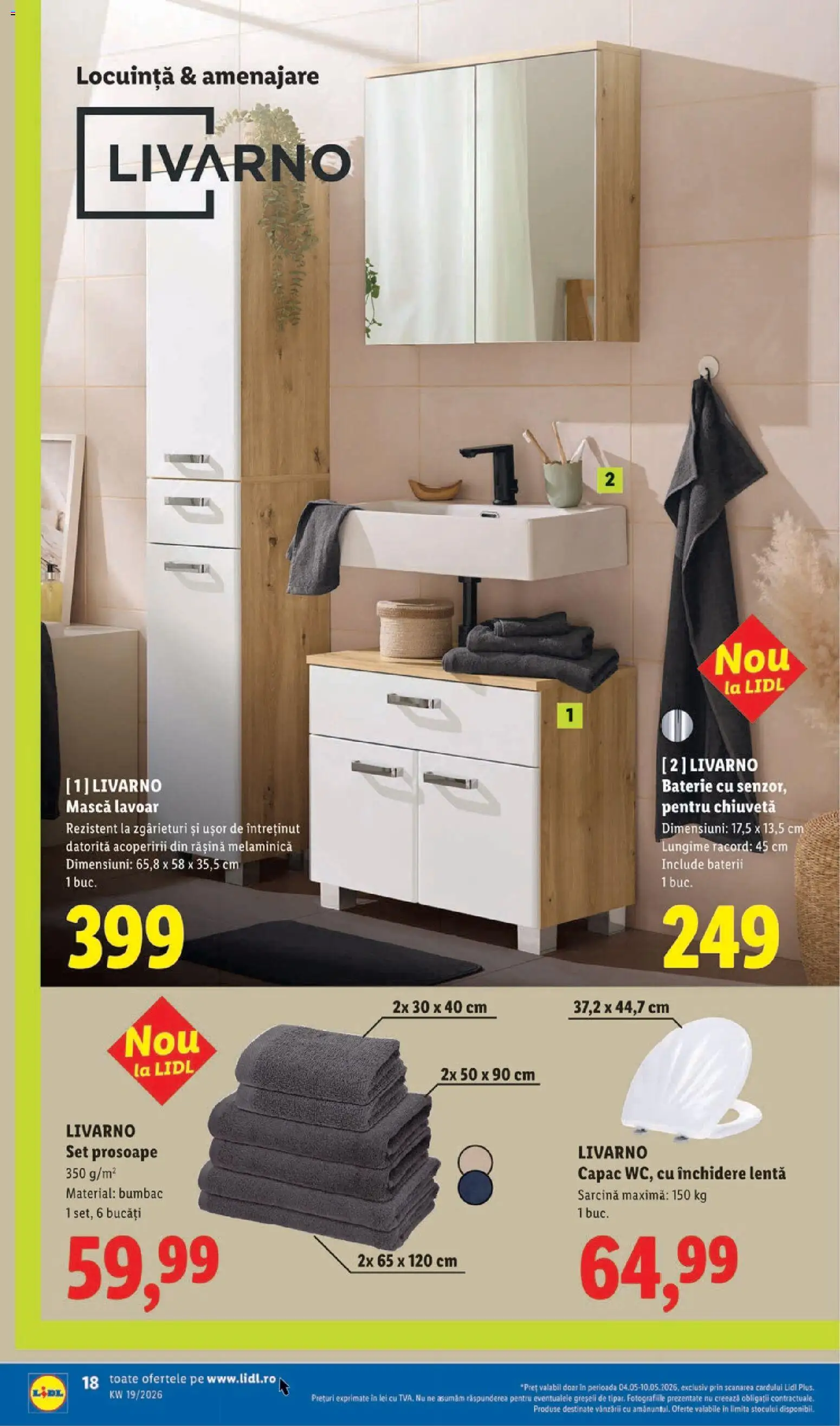 Catalog LIDL 4 - 9 Mai 2026 | Pagina 18 | Produse: Chiuvetă, Lavoar, Baterie, Baterii