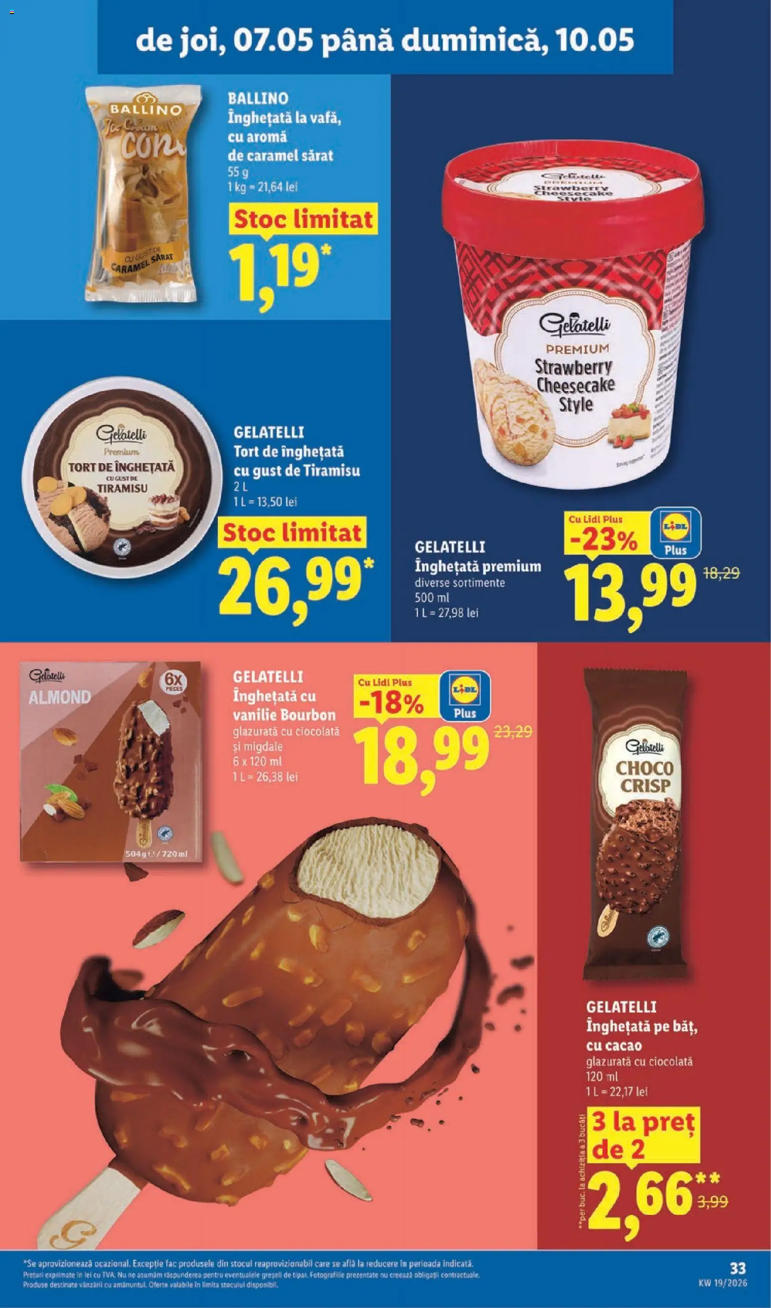 Catalog LIDL 4 - 9 Mai 2026 | Pagina 33 | Produse: Delgeç, Tort, Ciocolată, Înghețată