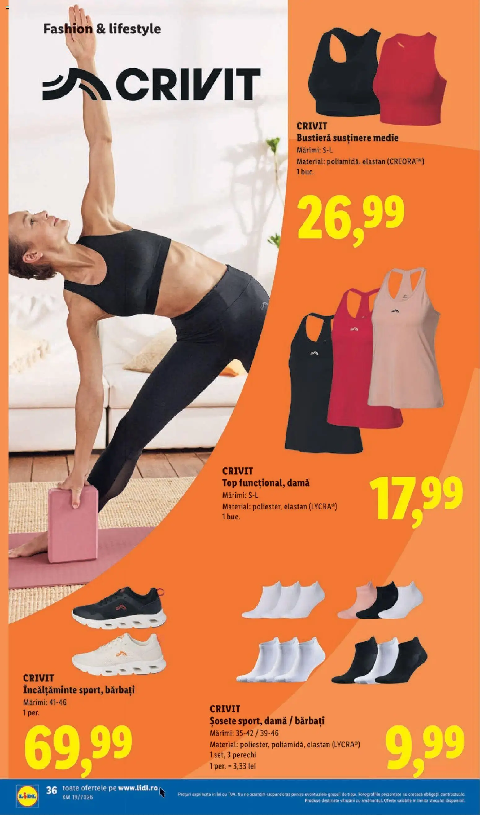 Catalog LIDL 4 - 9 Mai 2026 | Pagina 36 | Produse: Bustieră, Top, Bornoz takımı, Șosete