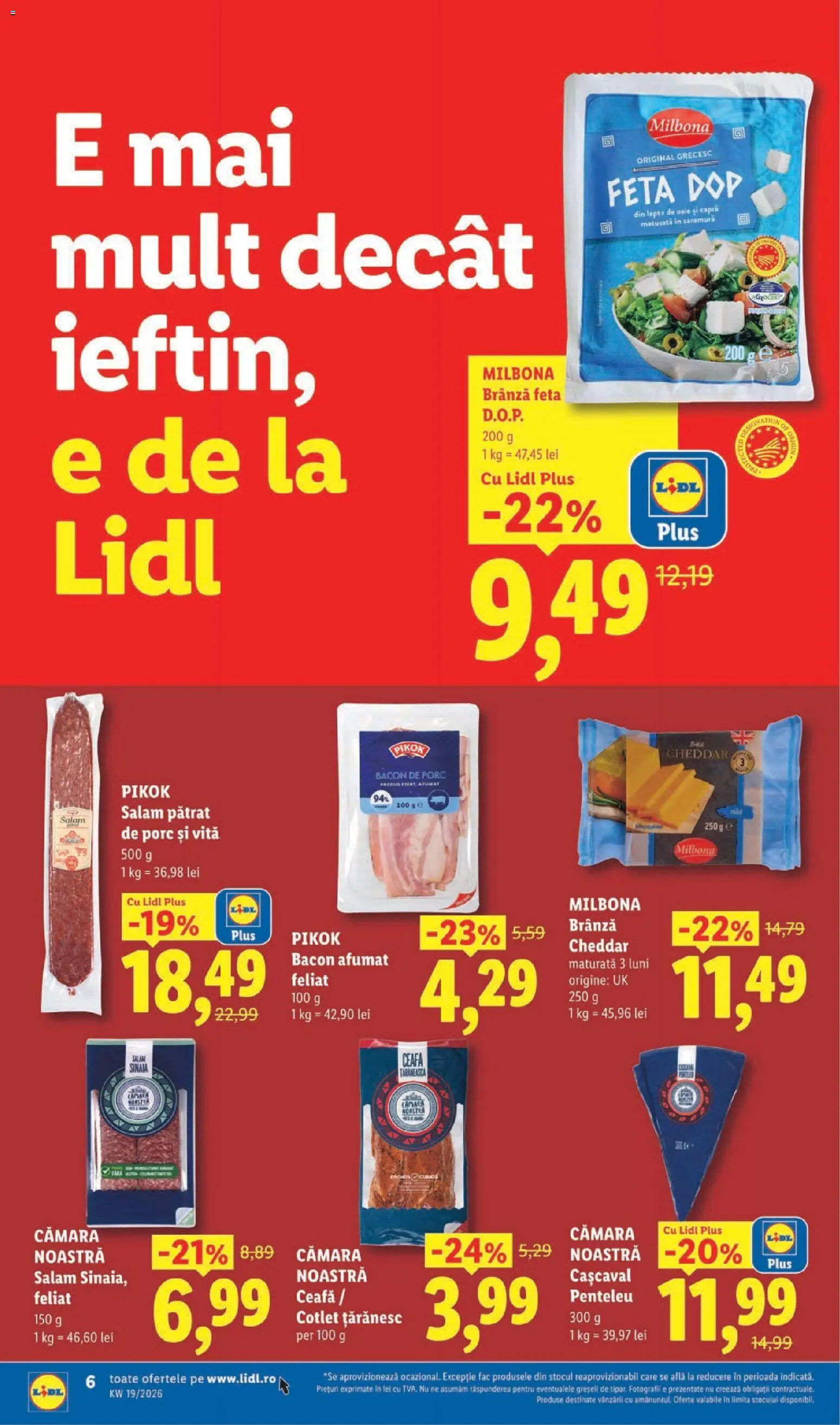 Catalog LIDL 4 - 9 Mai 2026 | Pagina 6 | Produse: Lait de coco, Cașcaval, Bacon, Salam