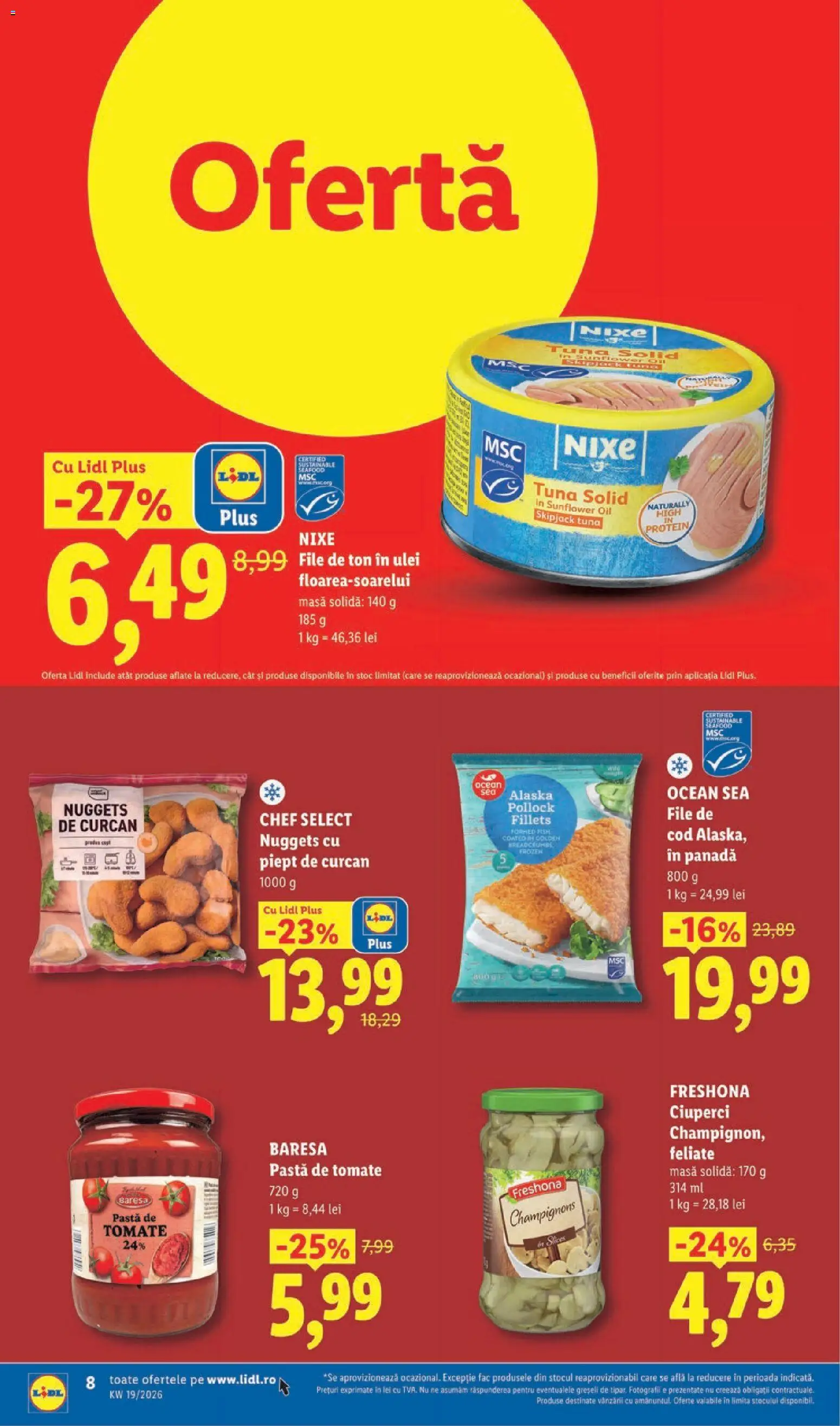 Catalog LIDL 4 - 9 Mai 2026 | Pagina 8 | Produse: Masă, Ciuperci, Ulei, Pastă de tomate