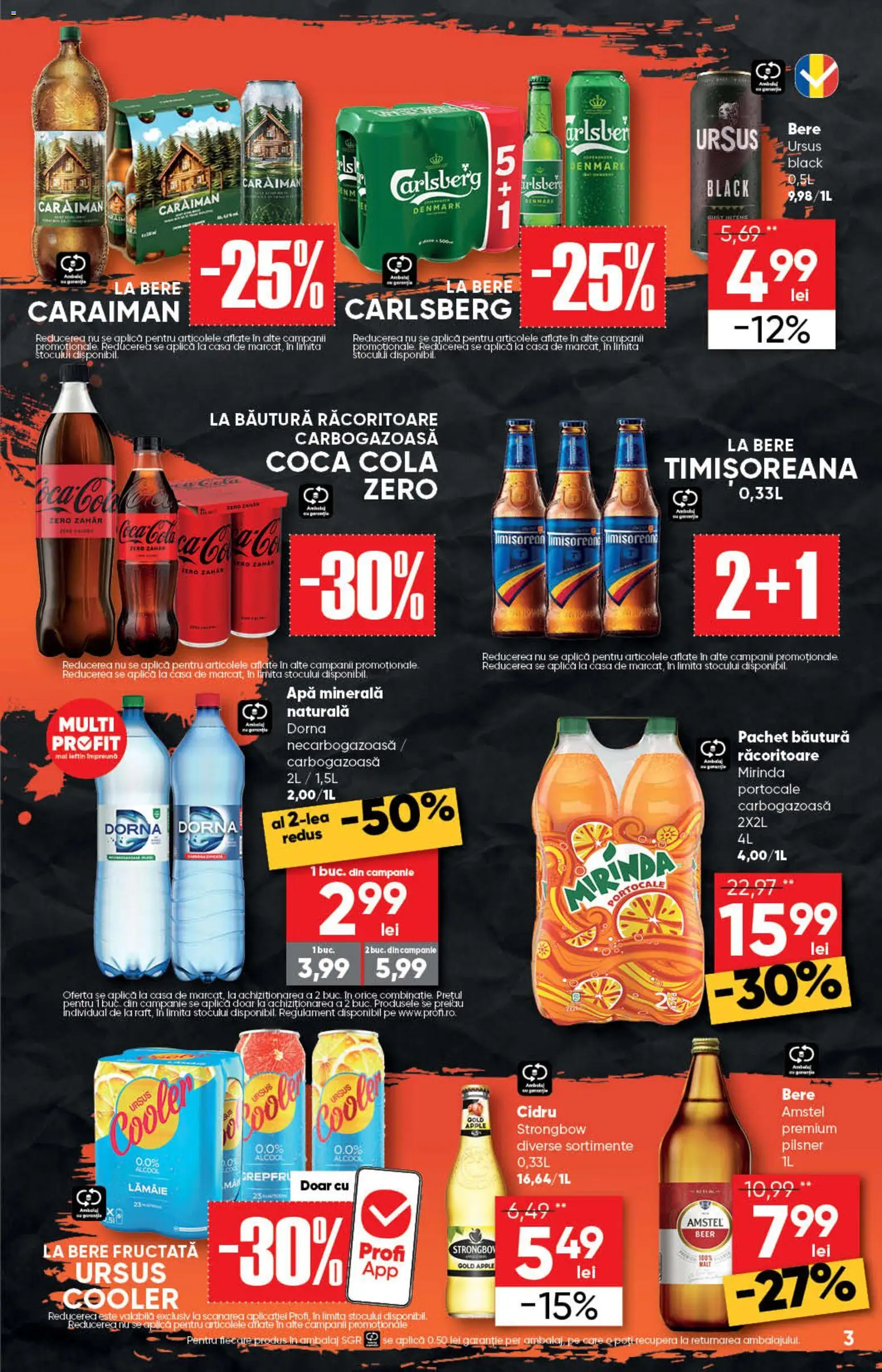 Catalog Profi 29 Aprilie - 11 Mai 2026 | Pagina 3 | Produse: Bere, Portocale, Apă, Lămâie