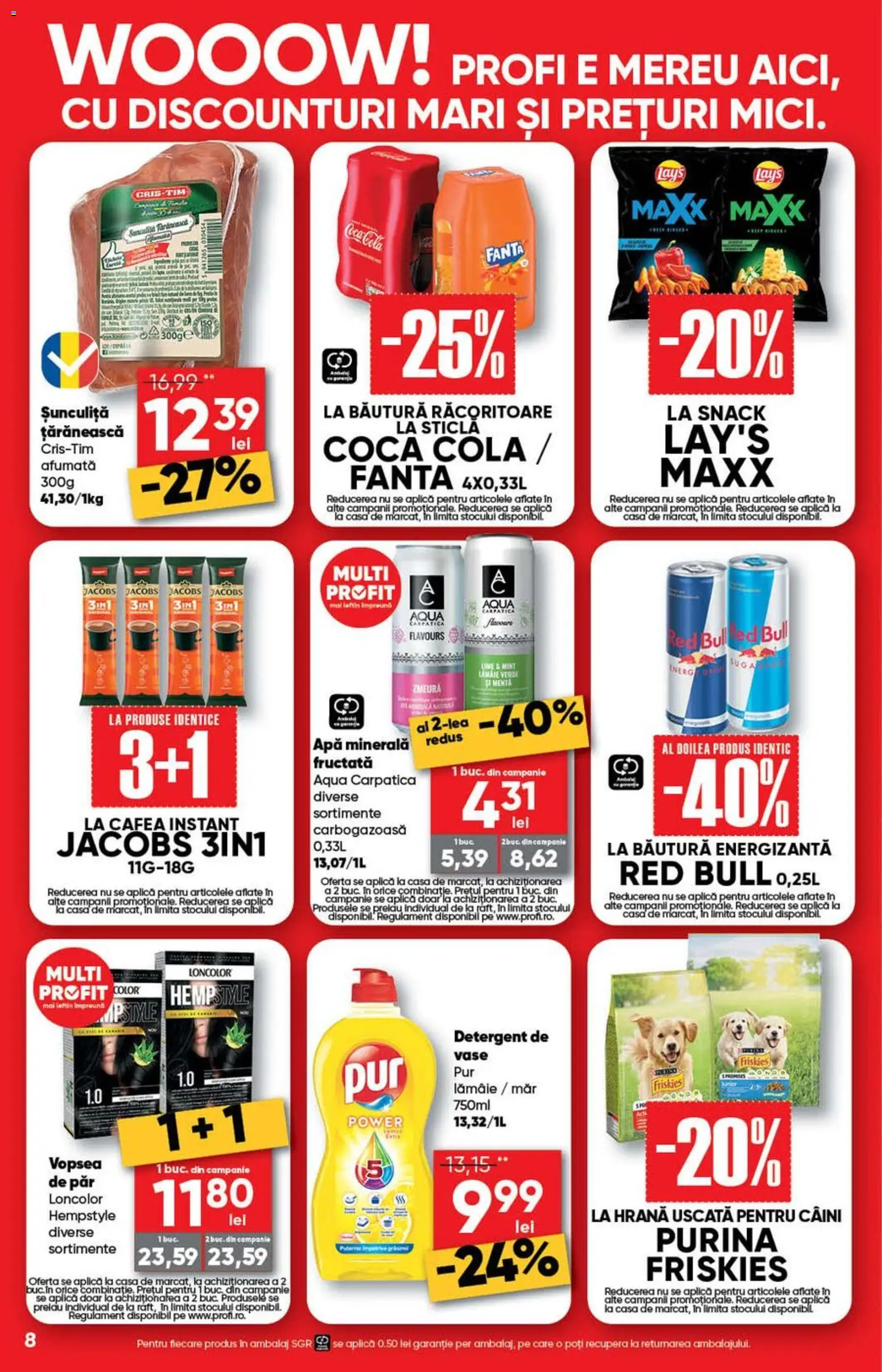 Catalog Profi 29 Aprilie - 11 Mai 2026 | Pagina 8 | Produse: Vopsea, Köpek çiti, Cafea, Detergent