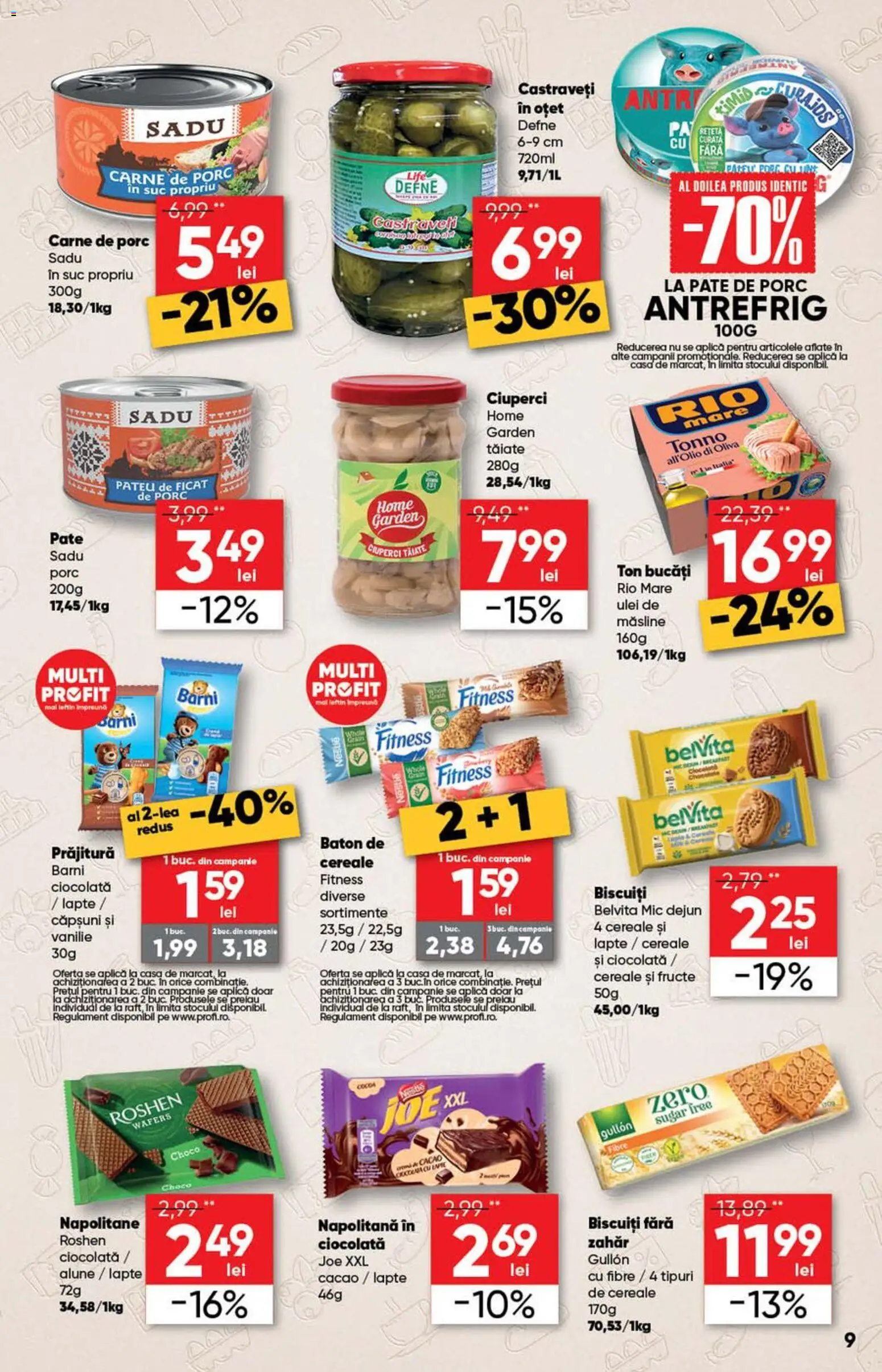 Catalog Profi 29 Aprilie - 11 Mai 2026 | Pagina 9 | Produse: Măsline, Prăjitură, Alune, Biscuiți
